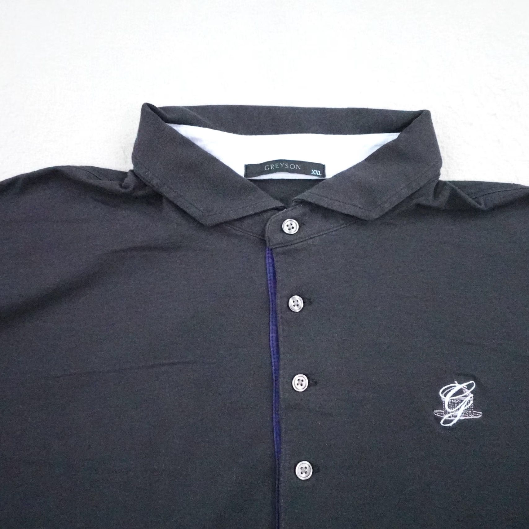 Vintage Greyson Polo Shirt Mens 2XL Golf Performance Flex Black Size US XXL / EU 58 / 5 - 2 Thumbnail