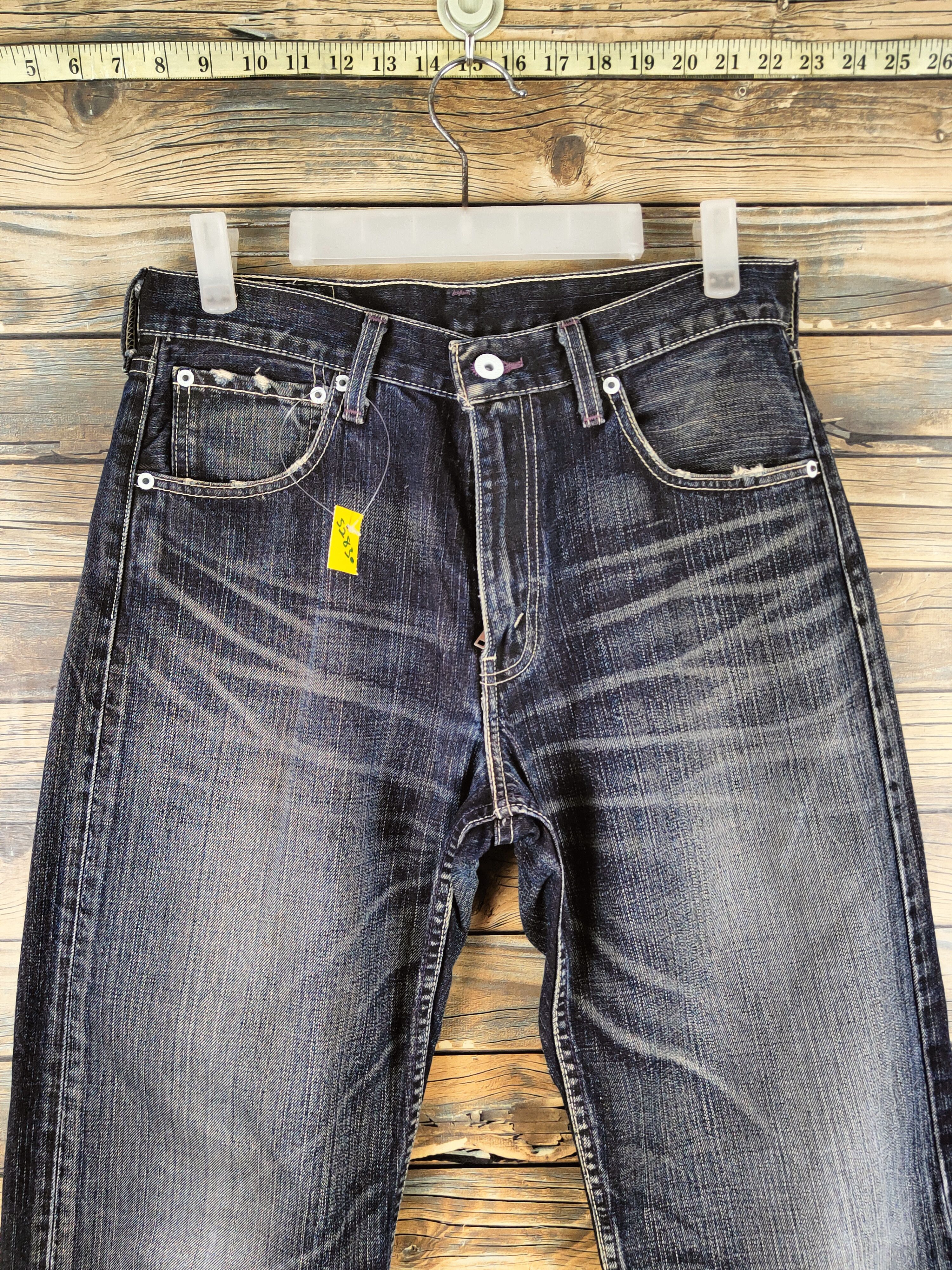 Levi's Levi's Black Distressed faded denim Jeans #S2830 Size US 29 - 2 Thumbnail