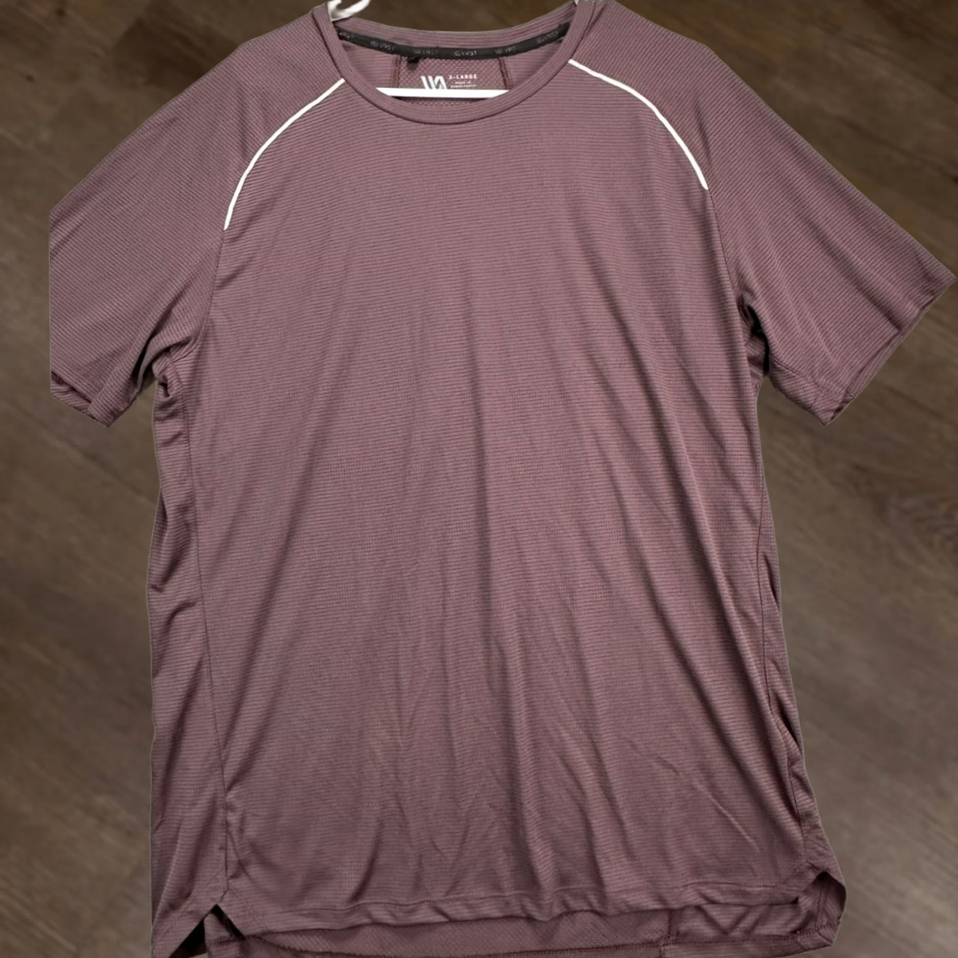 Vintage VRST T-Shirt Mens XL Purple Grid Performance Activewear Short Sleeve Tee Size US XL / EU 56 / 4 - 1 Thumbnail