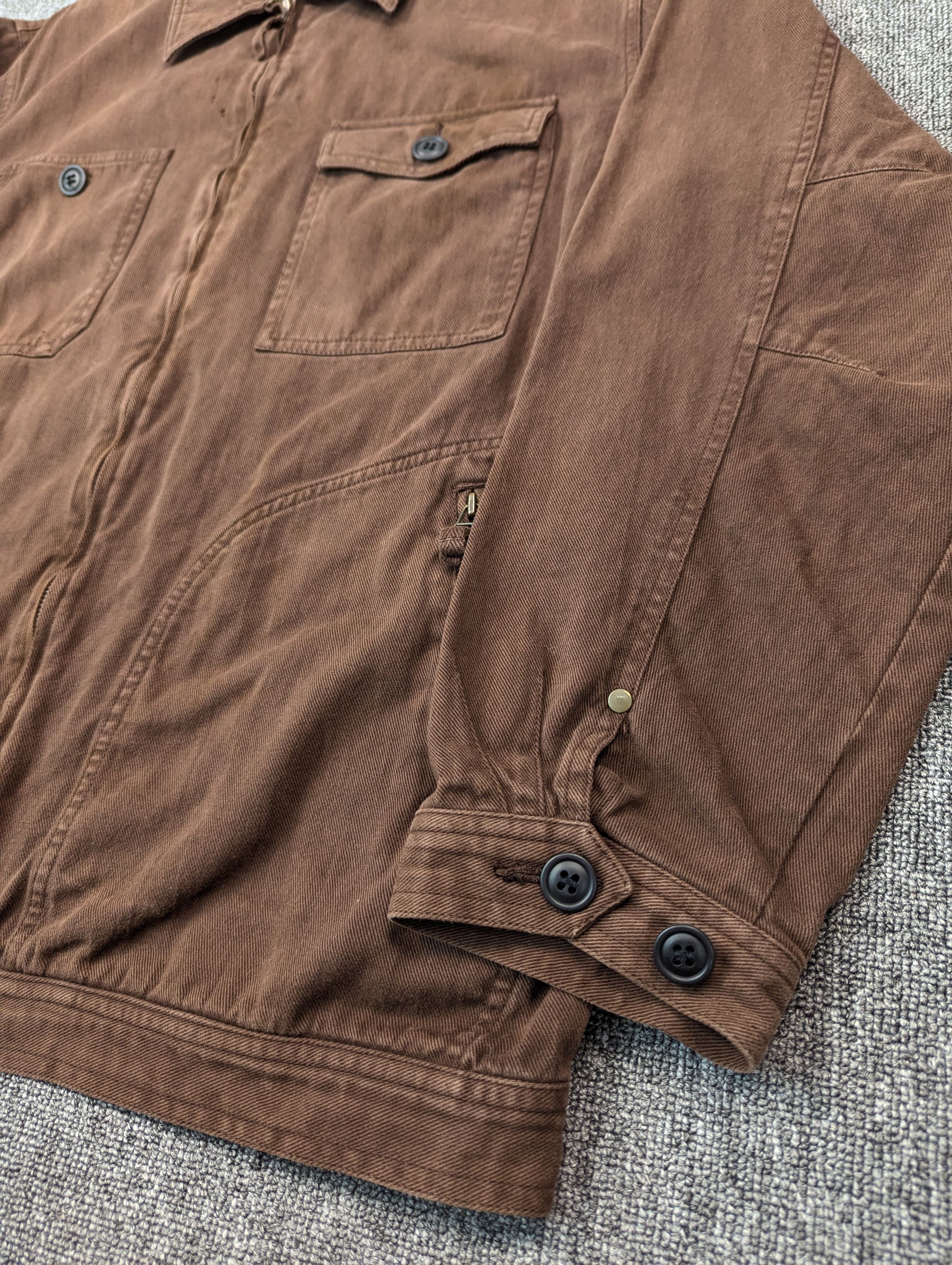 Japanese Brand Vintage Mackdaddy Distressed Brown Cotton Jacket Size US L / EU 52-54 / 3 - 4 Thumbnail