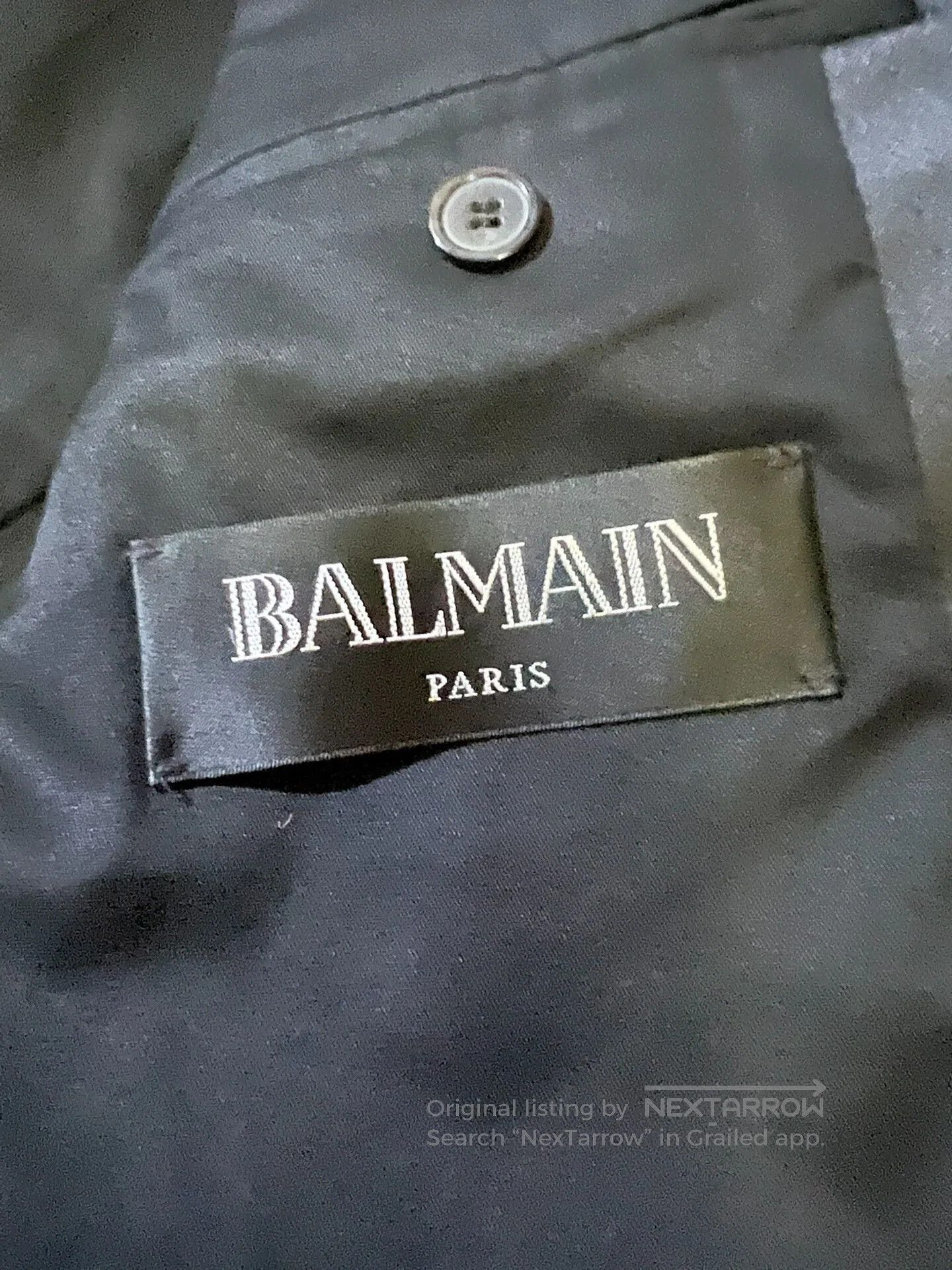 Balmain classic black double-breasted blazer with gold buttons. Size US XXL / EU 58 / 5 - 5 Thumbnail