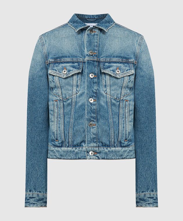 Off-White o1y1125 Denim Jacket in Blue Size M / US 6-8 / IT 42-44 - 1 Thumbnail