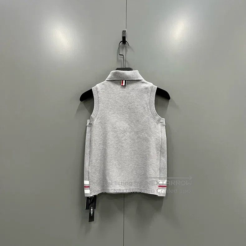 Thom Browne Thom Browne Striped Sleeveless Polo Shirt Size XS / US 0-2 / IT 36-38 - 3 Thumbnail