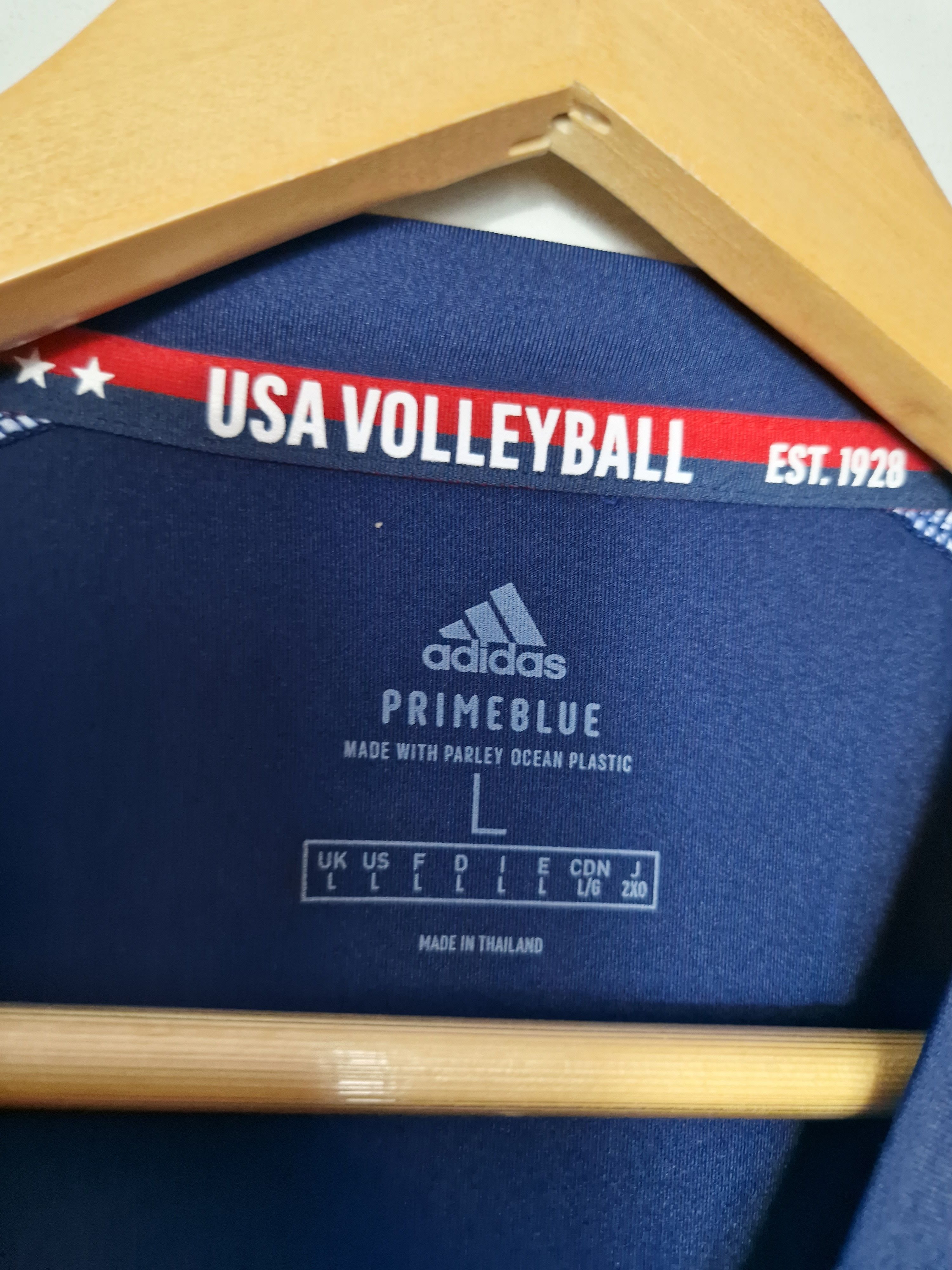 Adidas Adidas USA Olympics Volleyball jersey t-shirt Size US L / EU 52-54 / 3 - 2 Thumbnail