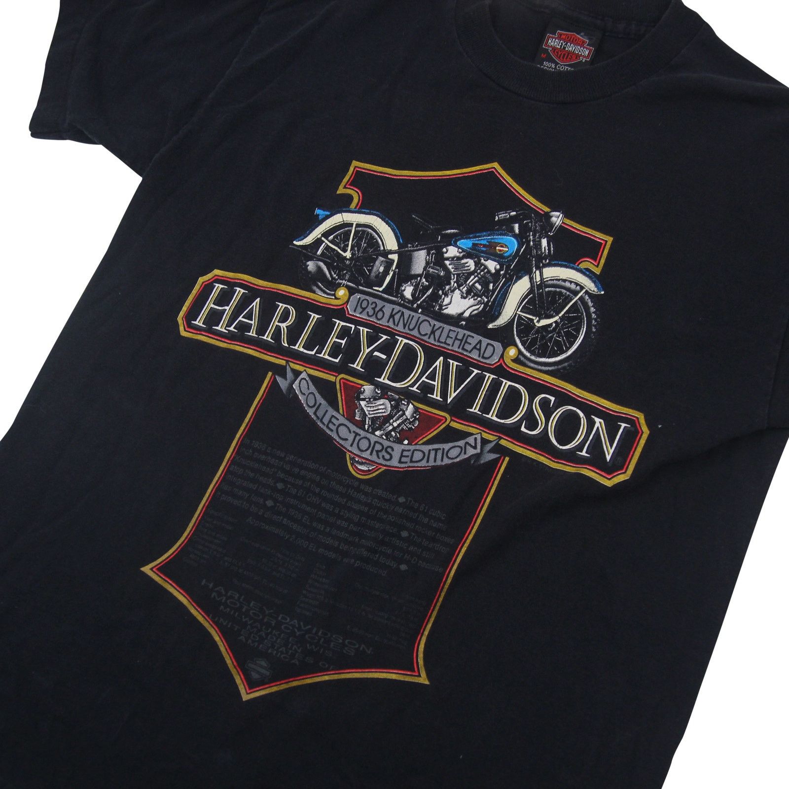 Harley Davidson × Vintage Vintage Harley Davidson 1936 Knucklehead Limited Edition T Size US M / EU 48-50 / 2 - 2 Thumbnail