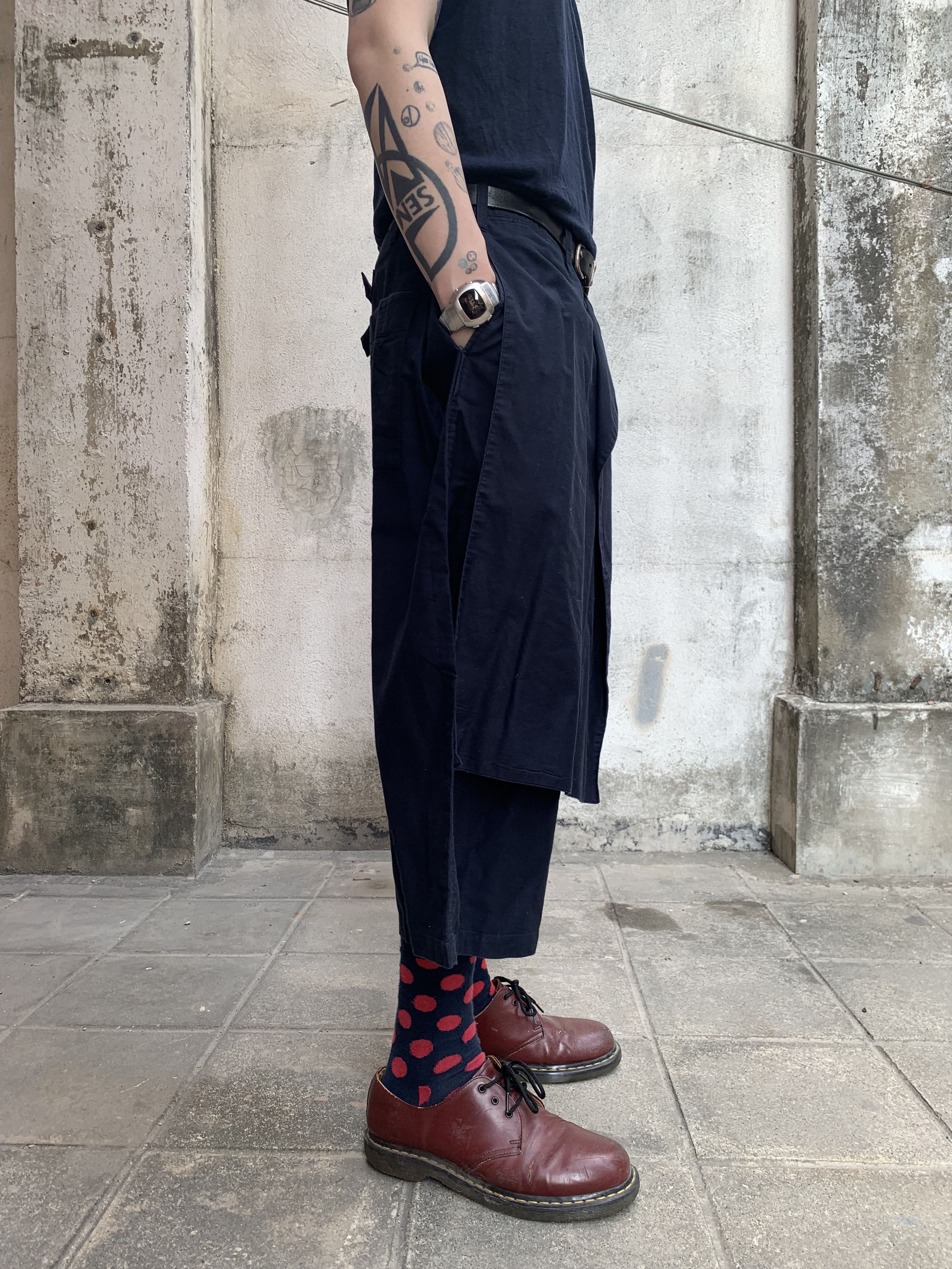 Yohji Yamamoto Yohji Yamamoto Pour Homme SS17 Runway Layered Cropped Pants Size US 36 / EU 52 - 6 Thumbnail