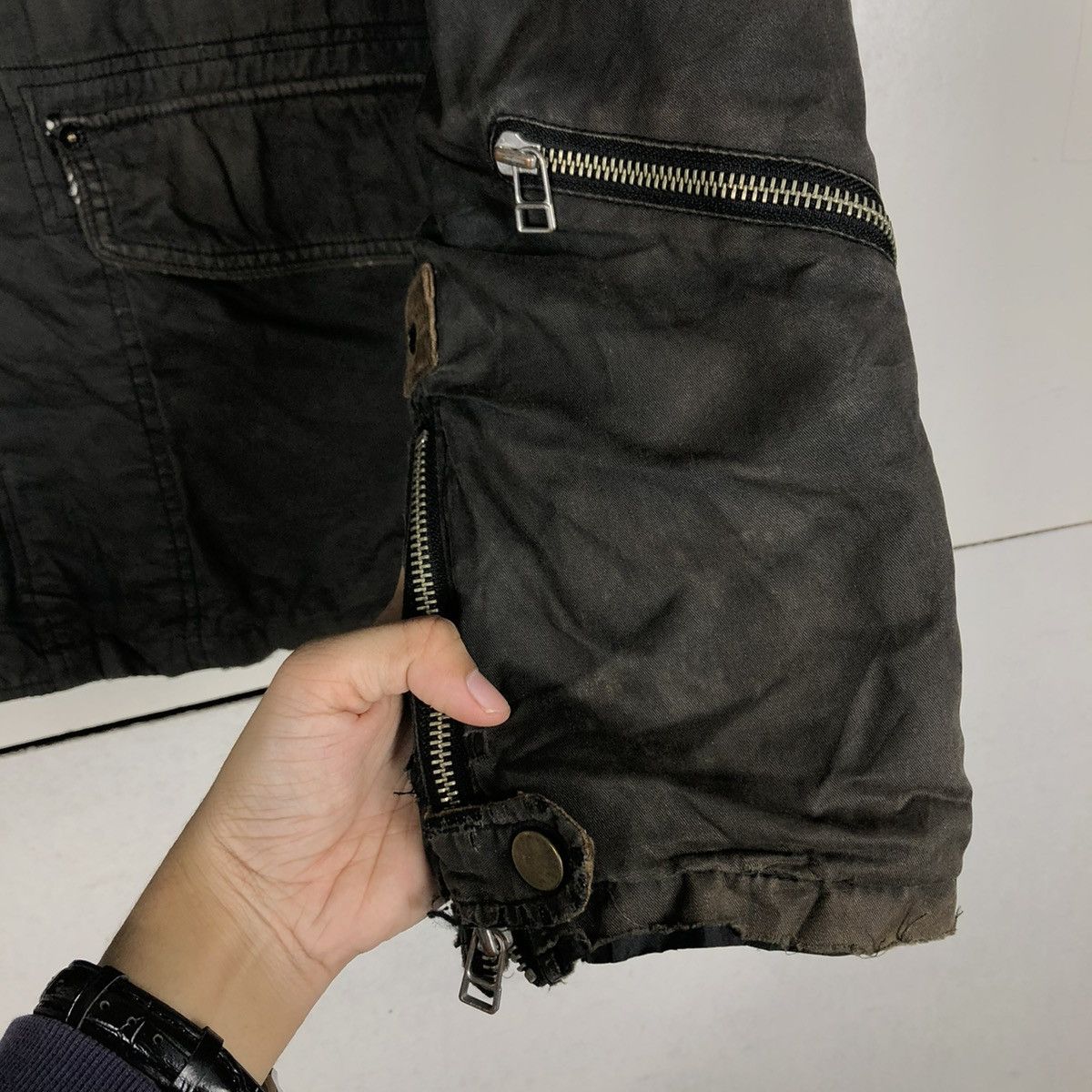Avirex 🔥VINTAGE BIKER JACKET AVIREX BONDAGE CARGO POCKETS 4D Size US L / EU 52-54 / 3 - 17 Thumbnail