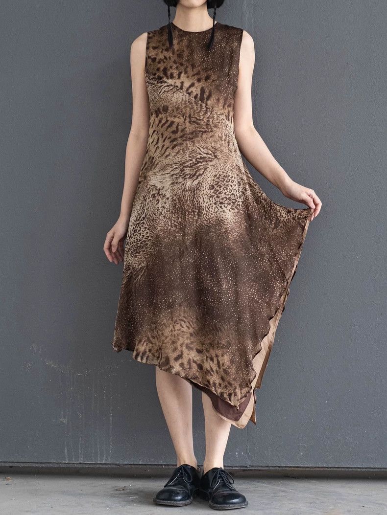 Kenzo KENZO Leopard patchwork silk dress vintage Size XS / US 0-2 / IT 36-38 - 2 Thumbnail
