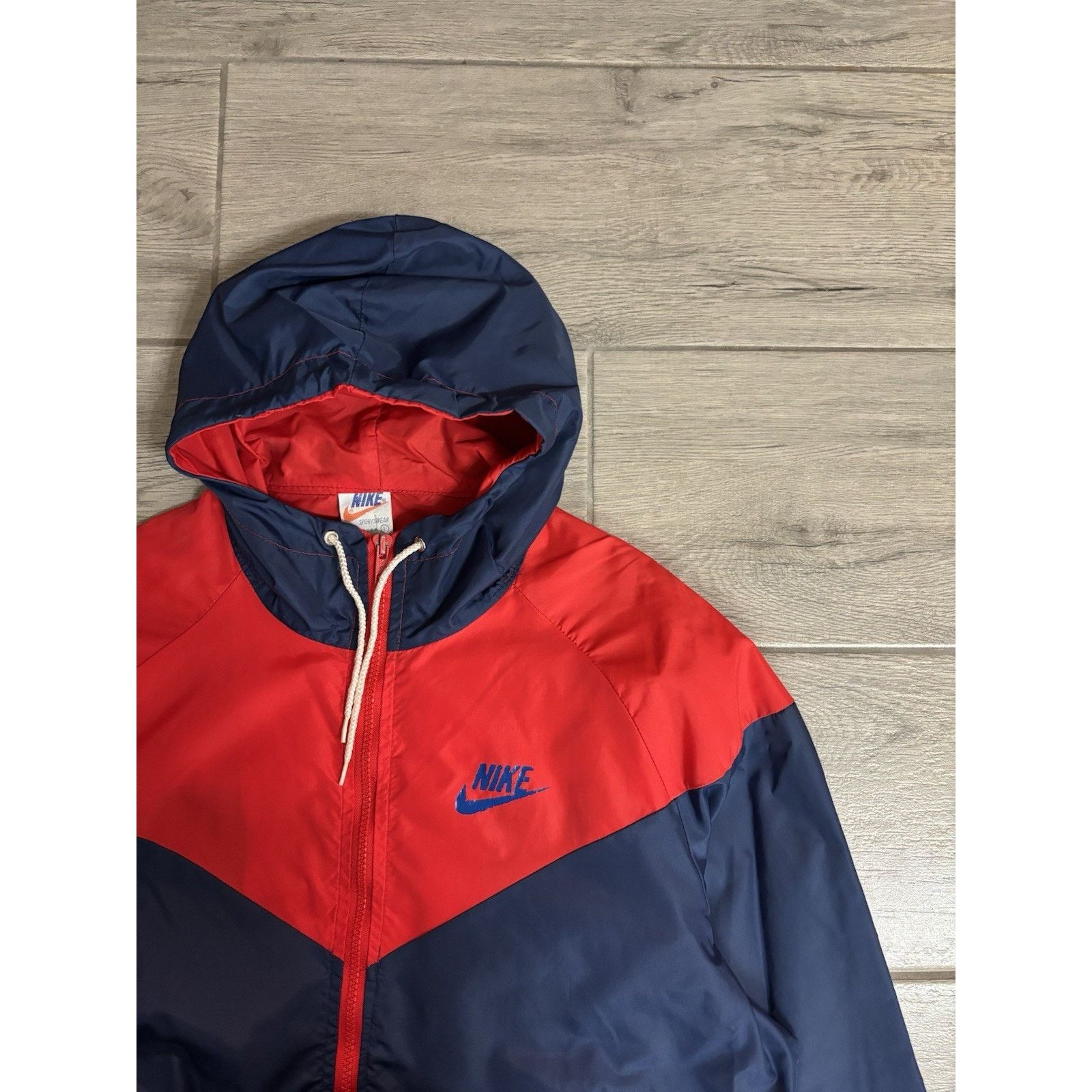 Nike Vintage 70's 80s Mens Nike Full Zip Track Windbreaker USA L Size US L / EU 52-54 / 3 - 3 Thumbnail