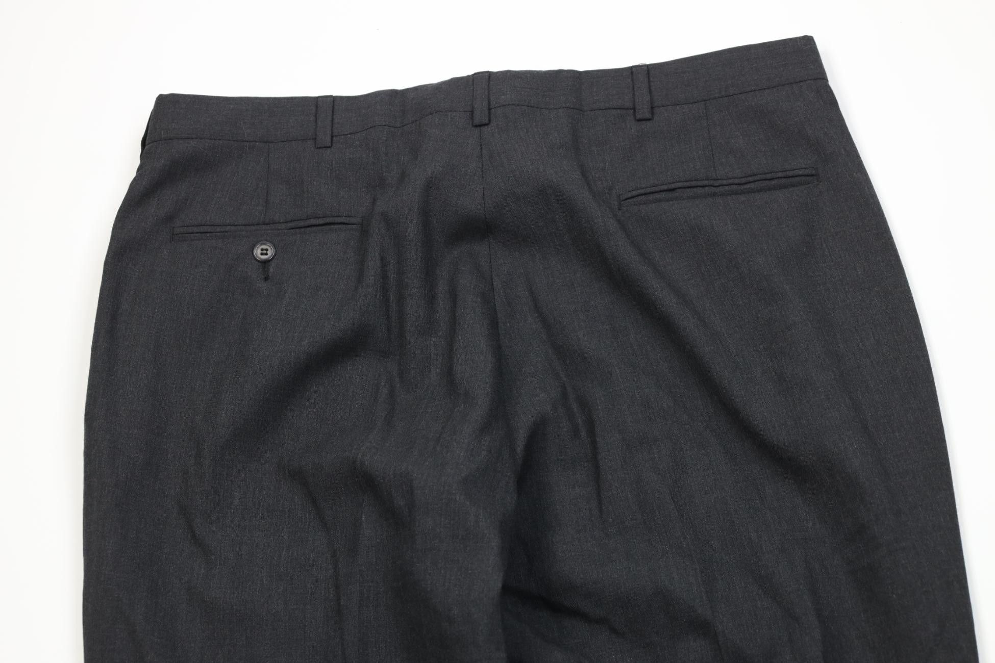 Vintage Vintage 90s Streetwear Wool Knit Wide Leg Chino Pants Gray Size US 38 / EU 54 - 11 Thumbnail