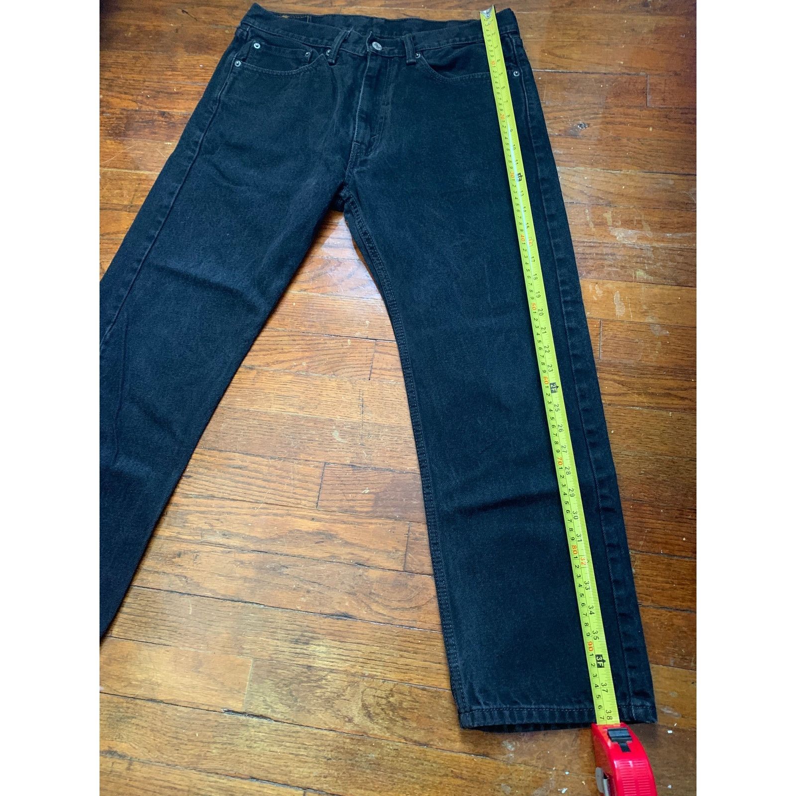 Levi's Levi’s 505 Straight Leg Jeans Mens 36x30 Black Wash Denim Size US 36 / EU 52 - 11 Thumbnail