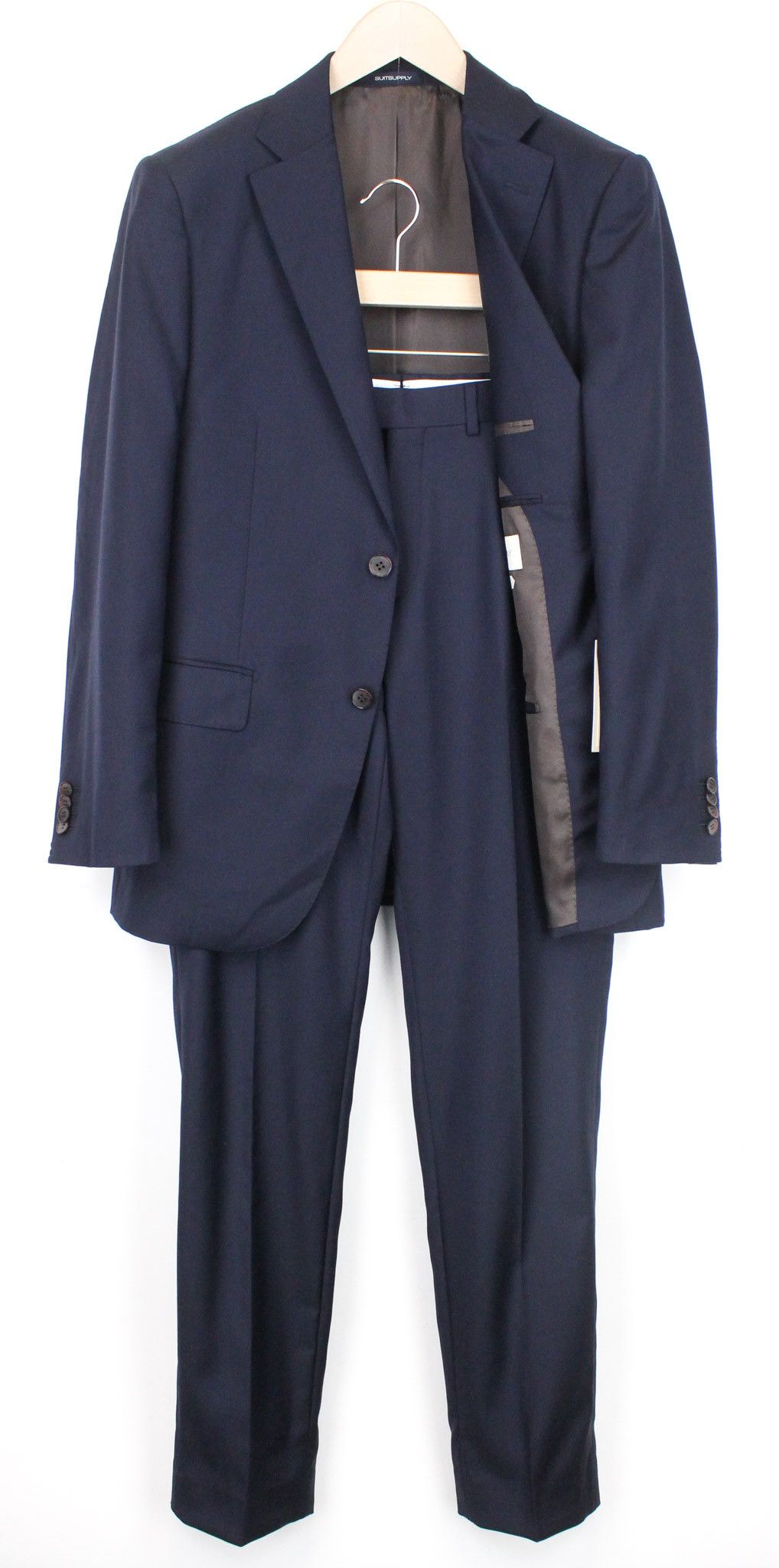 image of Suitsupply Napoli Uk38R Navy Reda Wool Formal Suit 67865 in Blue, Men's