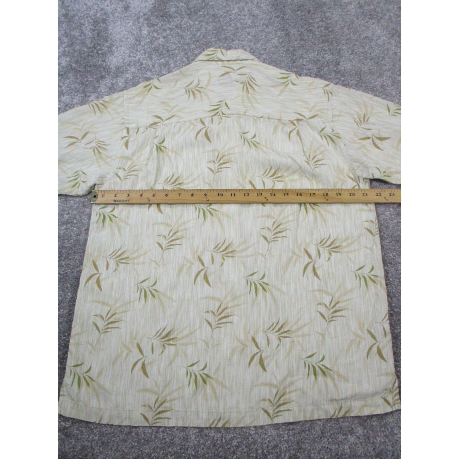 Tommy Bahama Tommy Bahama Shirt Mens Small Beige Green Floral Button Up Size US S / EU 44-46 / 1 - 5 Thumbnail