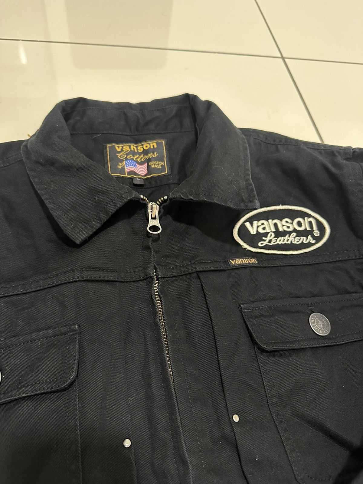 Vanson Leathers Vanson Leathers X Mastermind Boston Mass Coverall Embroidery Size US 36 / EU 52 - 5 Thumbnail