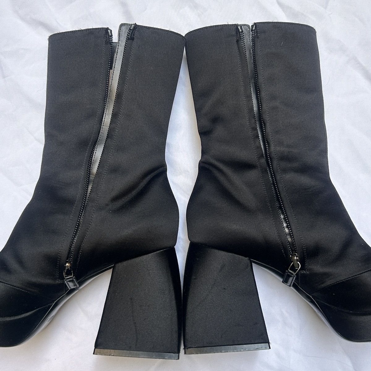 Nodaleto Nodaleto Satin Bulla Corta Booties Size US 7 / IT 37 - 3 Thumbnail