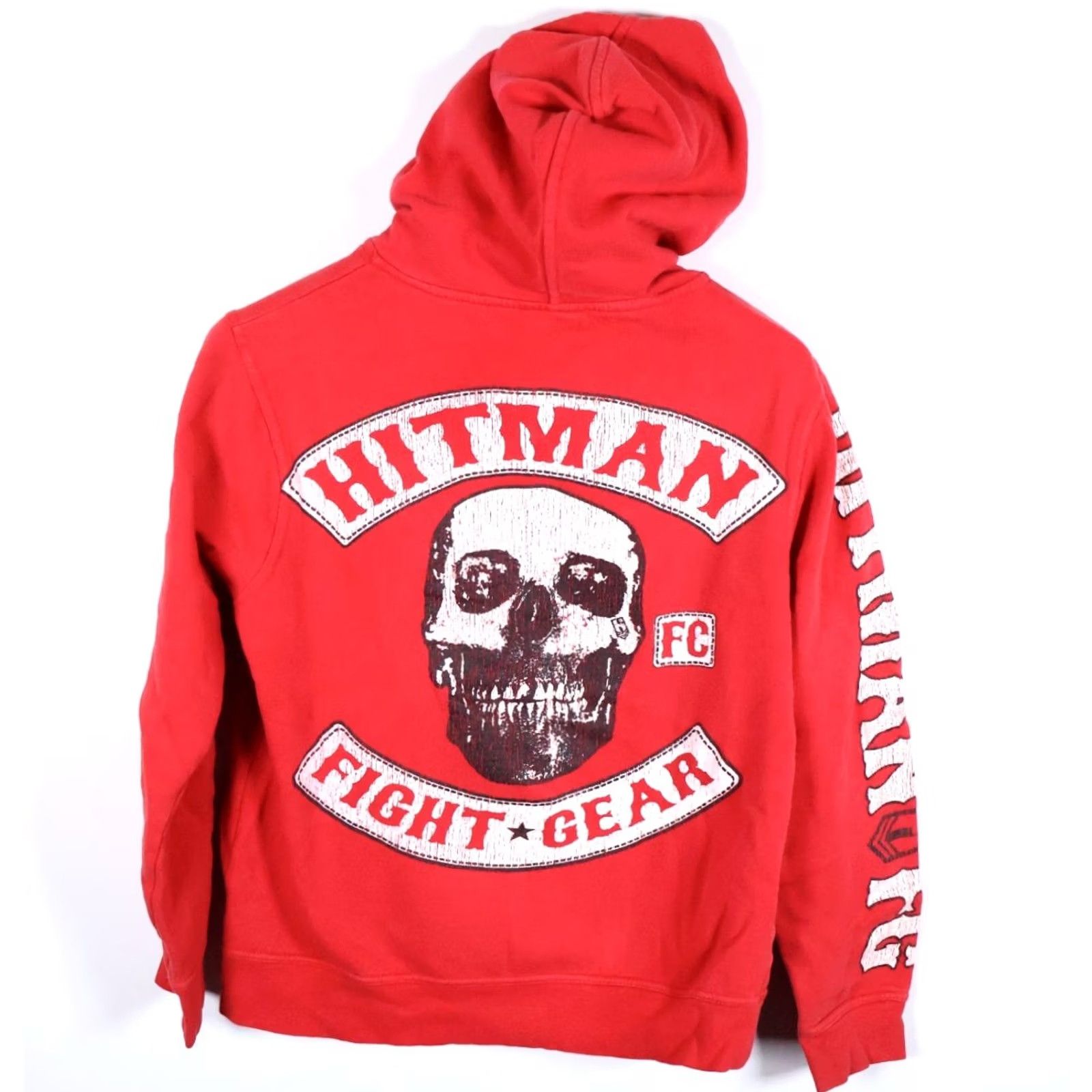Doublet Hitman Fight Gear Hoodie Men's Small Red Zip Sweatshirt Graphic Print Skull Full Zip Pockets Heavyweight Crew Neck Size US S / EU 44-46 / 1 - 2 Thumbnail