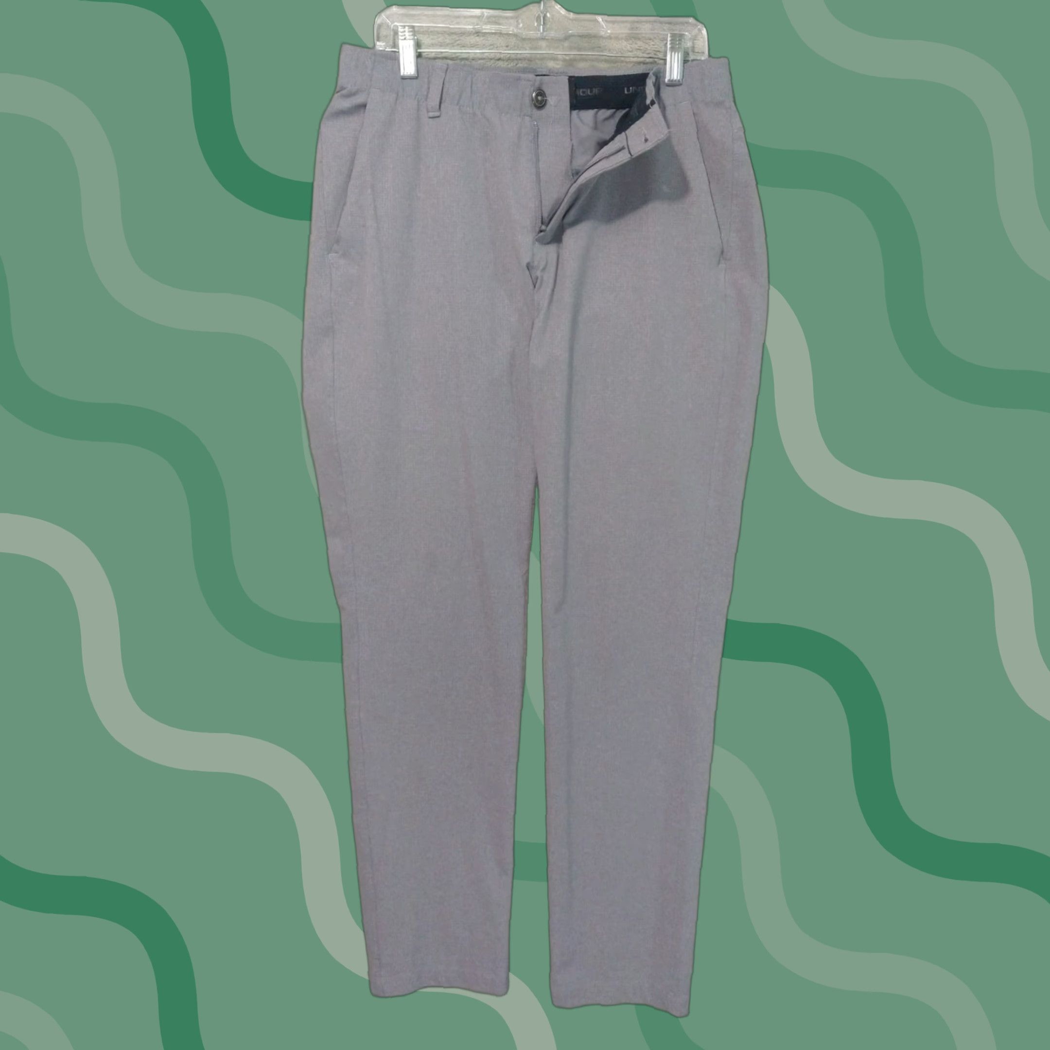 Under Armour Under Armour Pants Mens 34x34 Gray Flat Front Showdown Tapered Leg Stretch UA Size US 34 / EU 50 - 1 Thumbnail