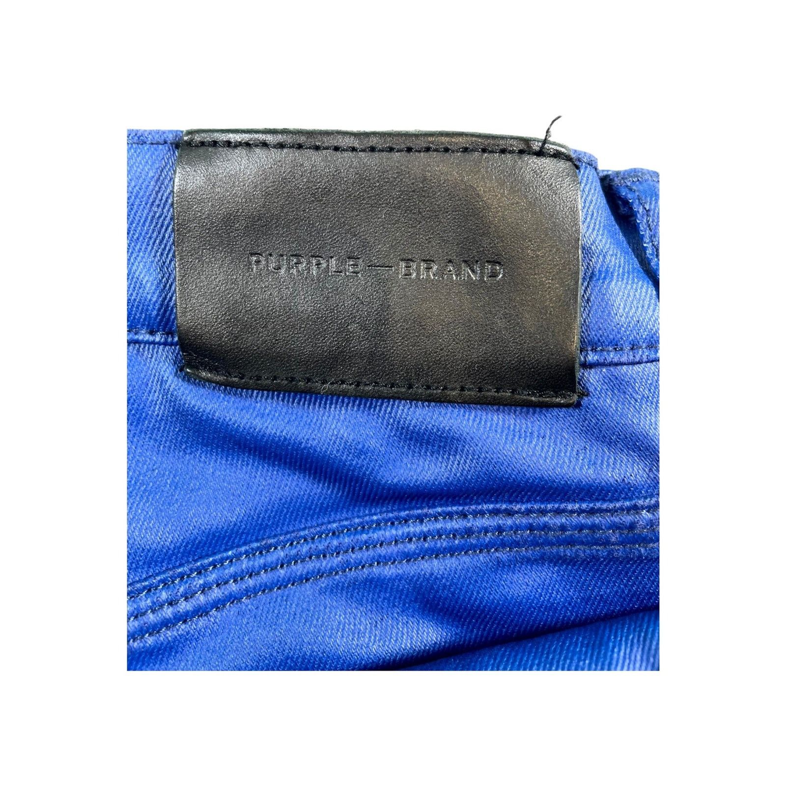 Purple Brand Purple Brand Wax Blue Jeans Size US 31 - 4 Thumbnail