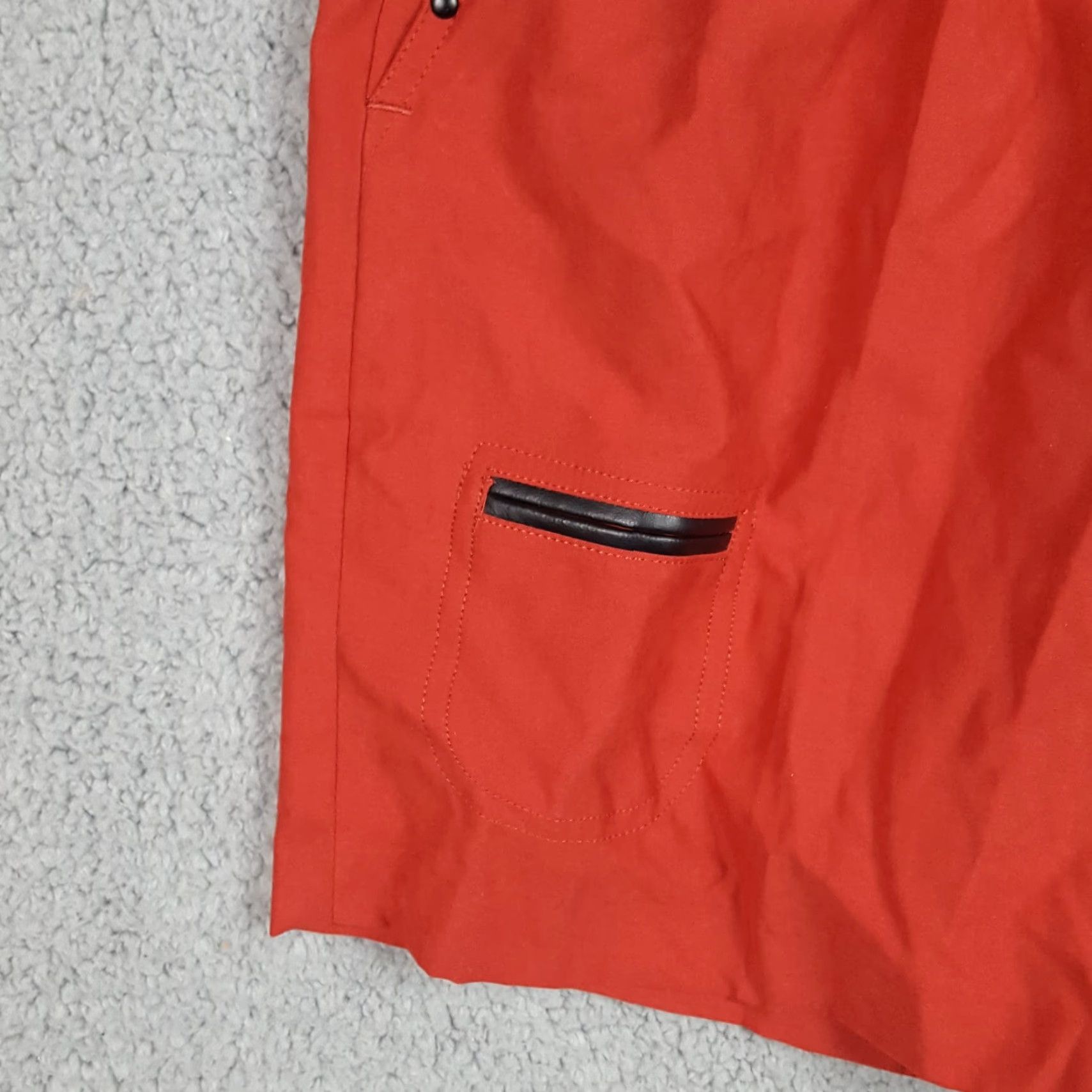 Vintage VINTAGE Cherry High Waist Pleated Relaxed Paperbag Women's Shorts Size 2 Red Athletic Golf Size 26" / US 2 / IT 38 - 3 Thumbnail