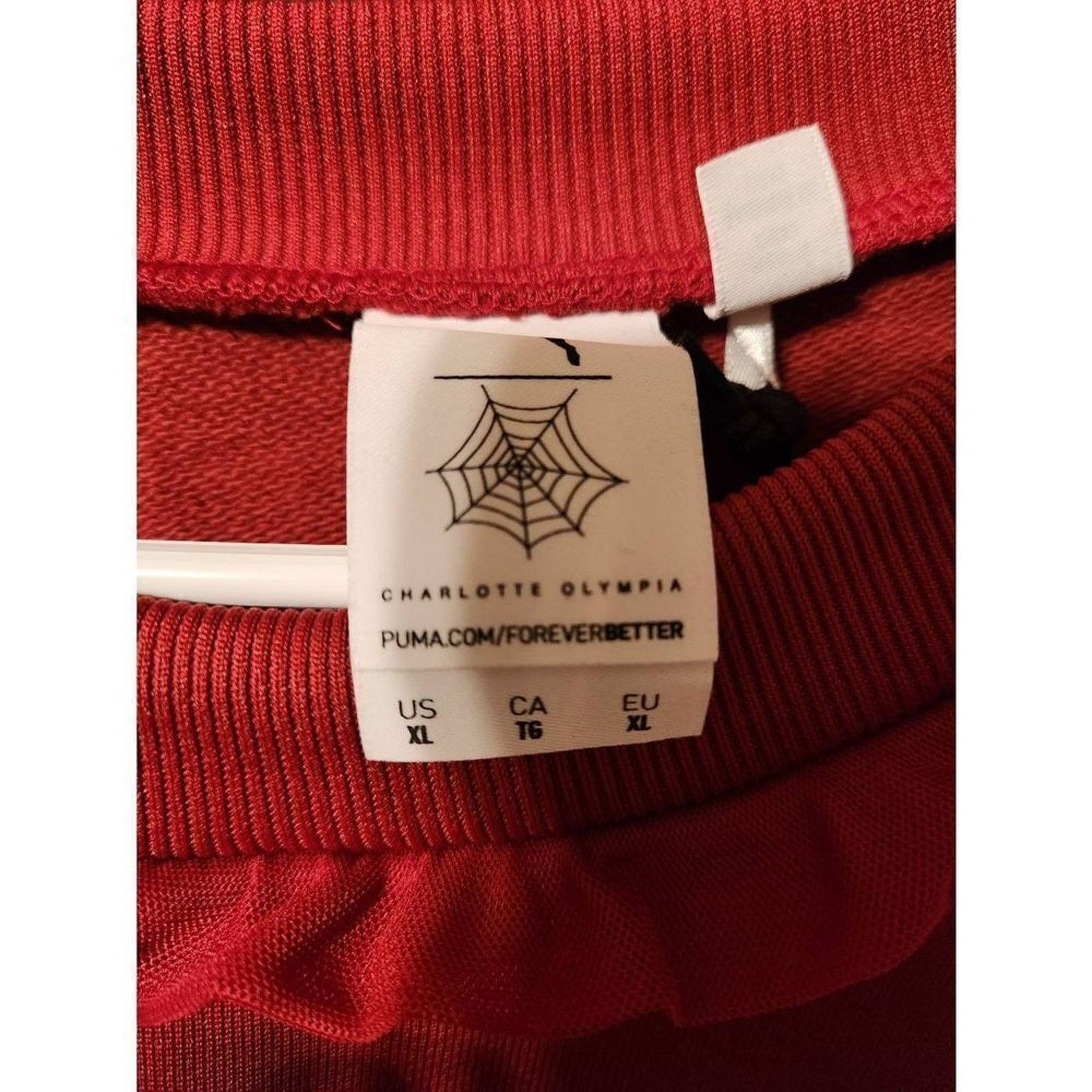 Puma Puma XL Rouge dahlia cropped crew sweatshirt Size XL / US 12-14 / IT 48-50 - 8 Thumbnail