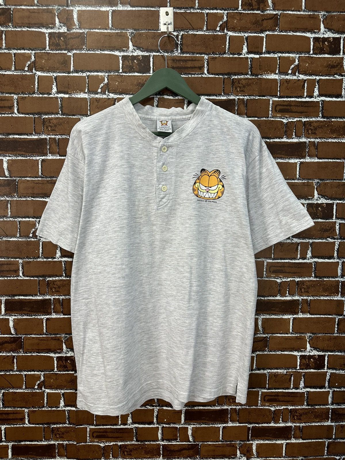 Vintage Vintage 90s Garfield Back Heat Tshirt A940 Size US M / EU 48-50 / 2 - 2 Thumbnail
