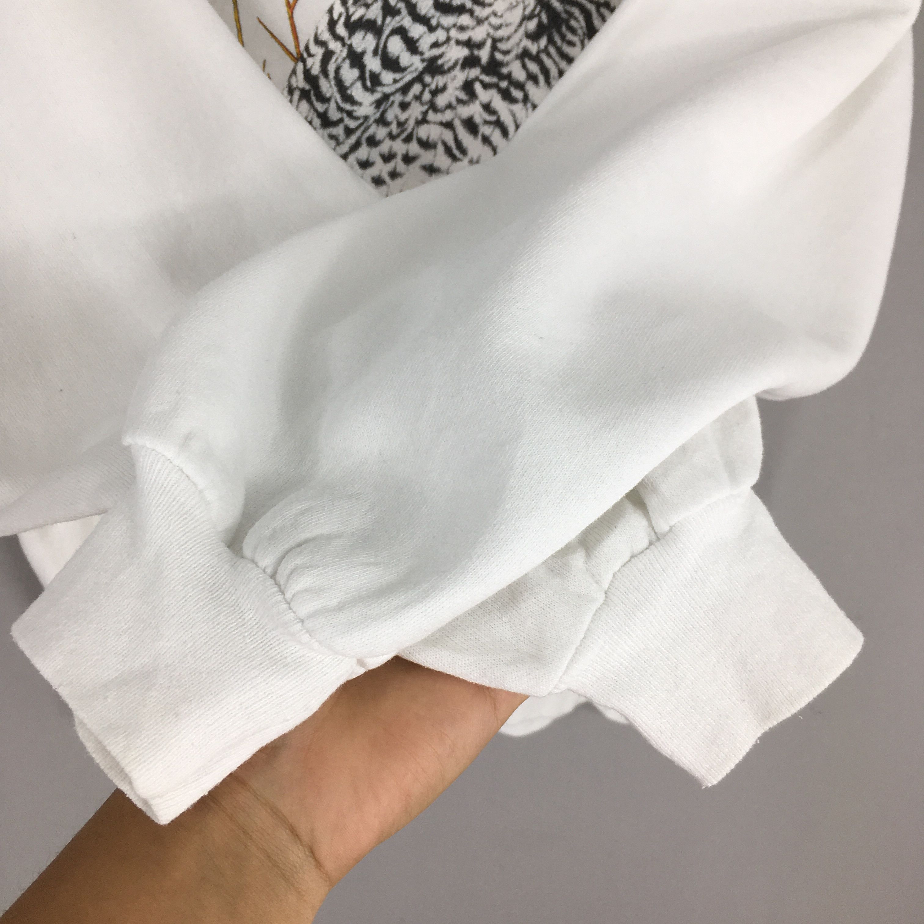 Habitat × Jerzees Vintage 90s Alaska Snowy Owl White Sweatshirt Large Size US L / EU 52-54 / 3 - 4 Thumbnail