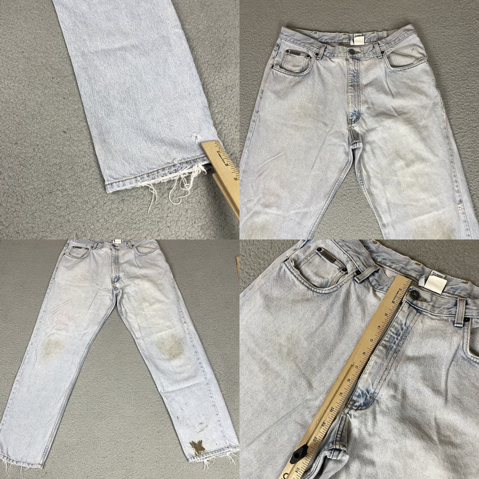 Calvin Klein VINTAGE Calvin Klein Jeans Men 36 Easy Fit USA Made Distressed 5 Pocket Straight Size US 36 / EU 52 - 9 Thumbnail