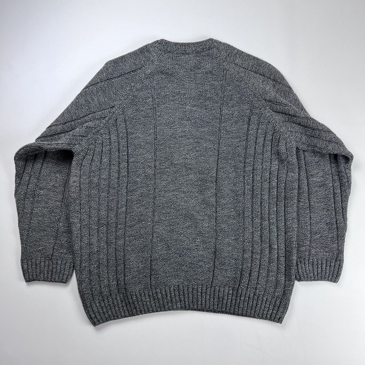 Lacoste × Vintage Vintage 90s Heavy knit Lacoste cable knit sweater Size US XL / EU 56 / 4 - 2 Thumbnail