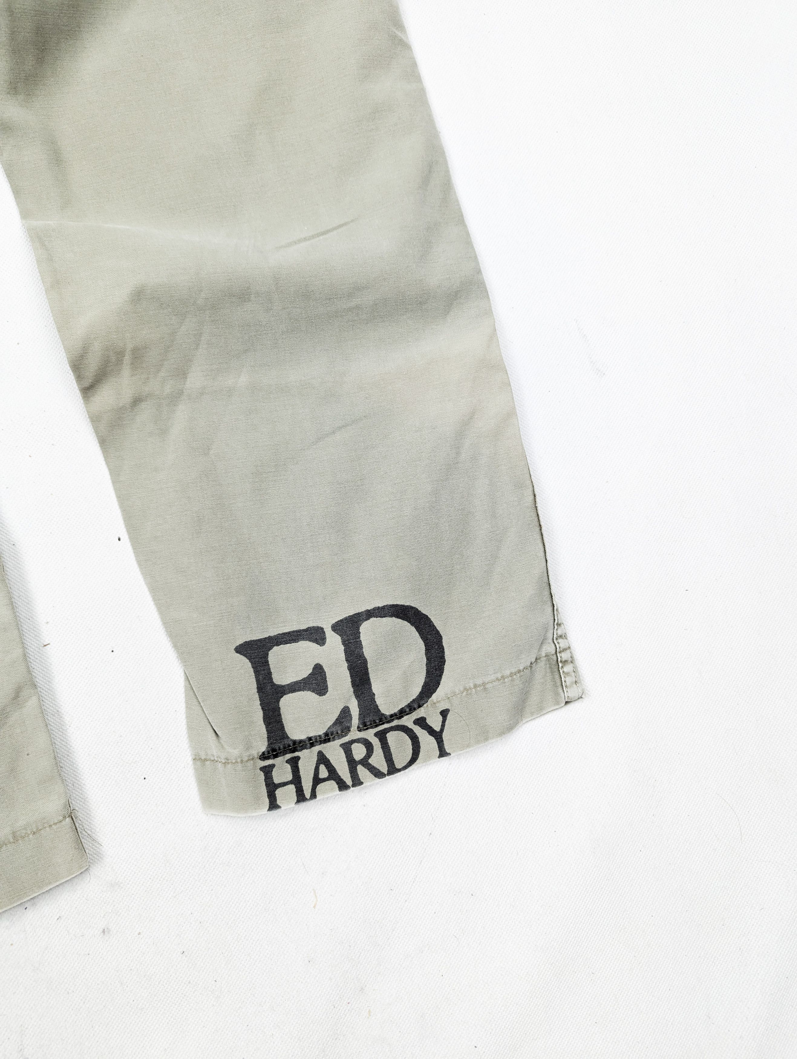 Ed Hardy Ed Hardy khaki green jeans denim trousers M Size US 32 / EU 48 - 8 Thumbnail