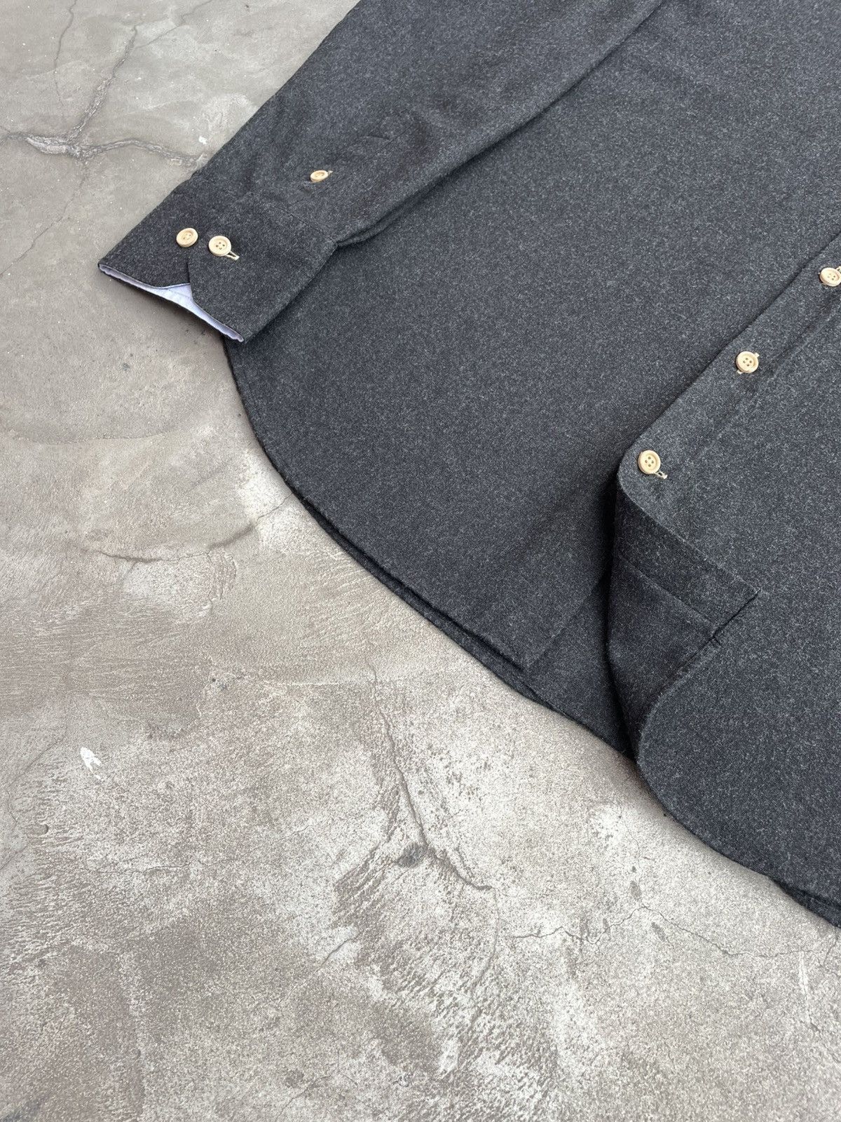 Other Dark, Gray Shirt w/ Wooden Buttons Size US M / EU 48-50 / 2 - 8 Thumbnail
