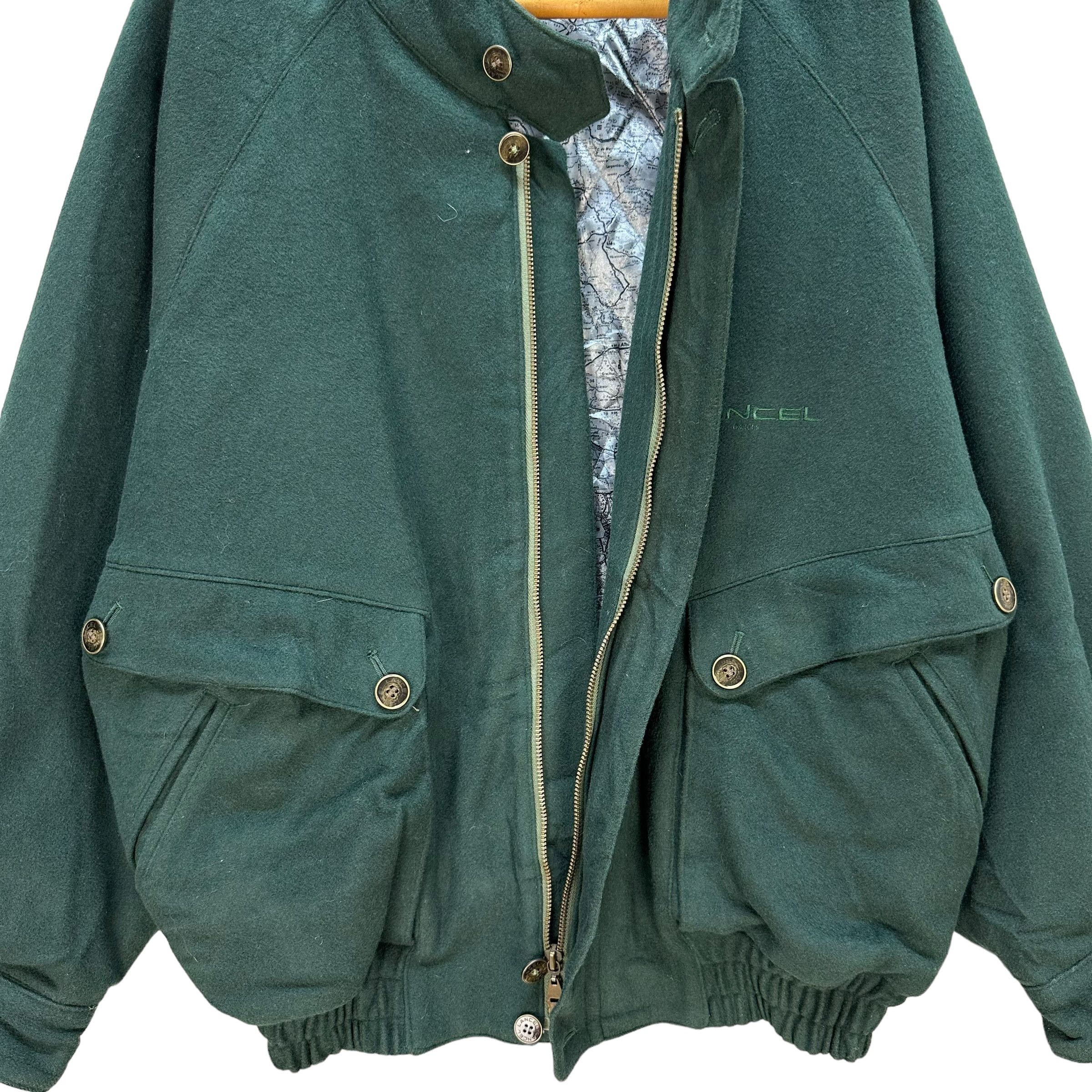 Lancel LANCEL Paris Embroidery Logo Green Wool Jacket #A46-1085 Size US M / EU 48-50 / 2 - 7 Thumbnail