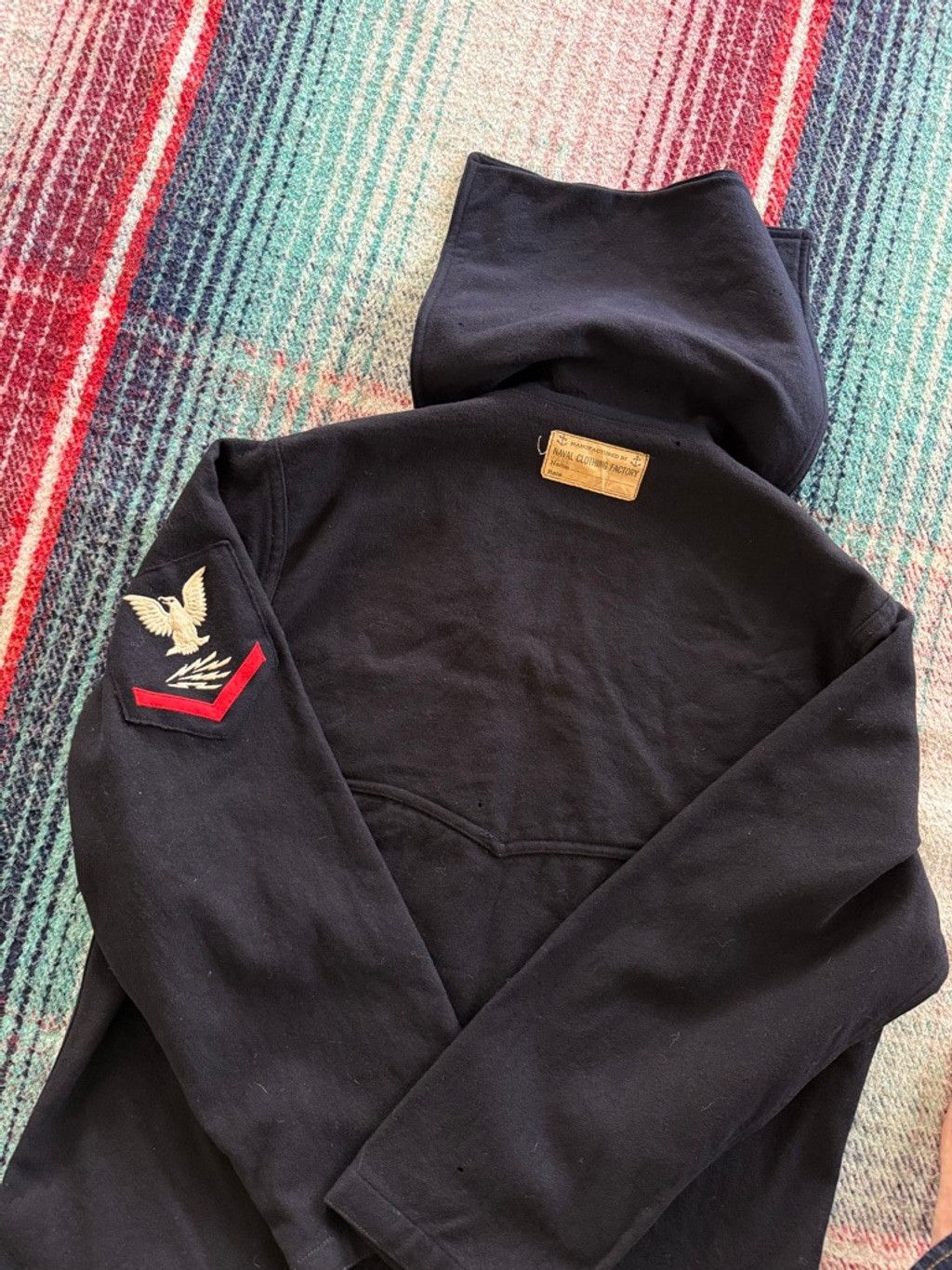 Vintage 40s US Navy Wool Crackerjack Overshirt Size US M / EU 48-50 / 2 - 5 Thumbnail