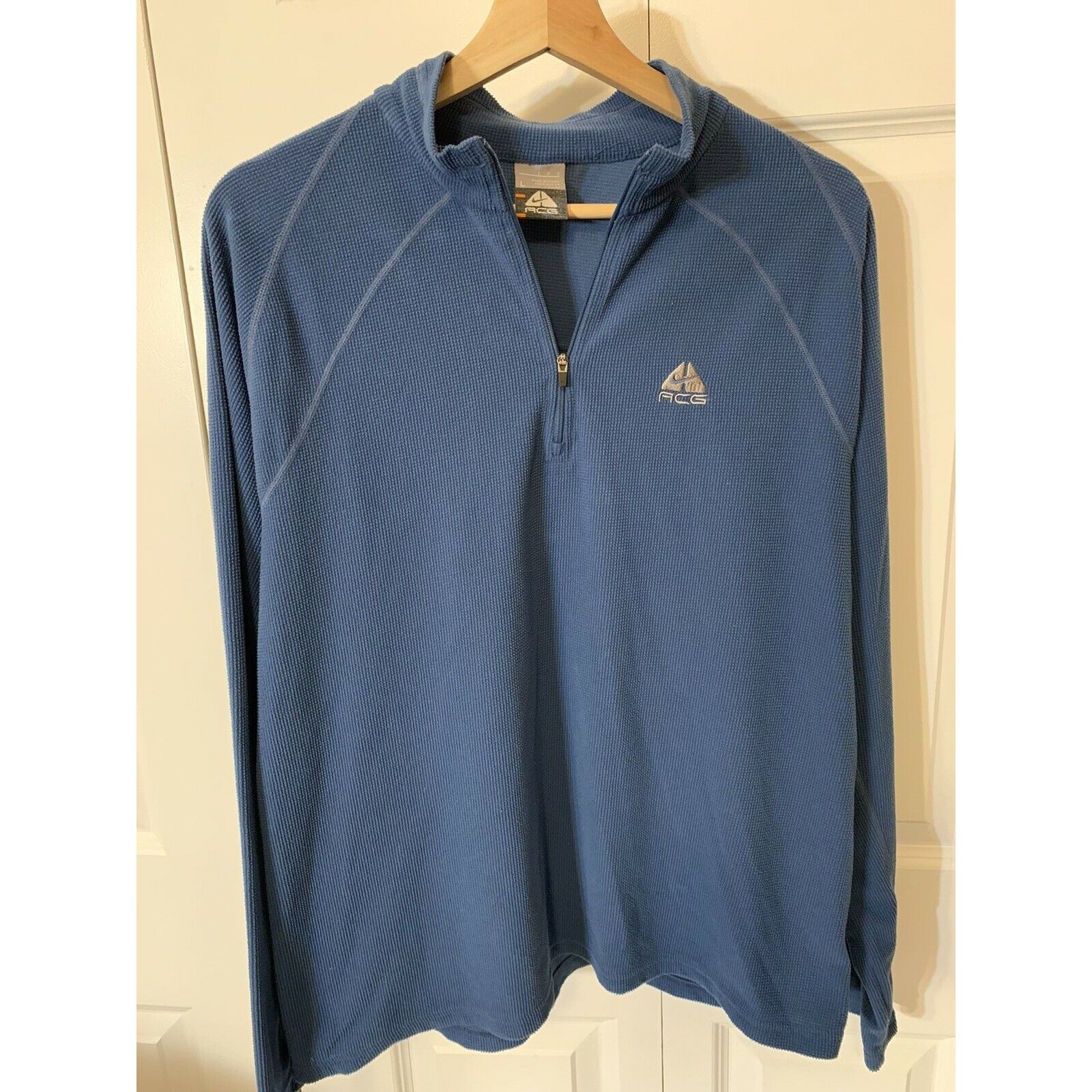 Nike Nike ACG Vintage 1/4 Zip Men’s Sz L Fleece Pullover Blue Emb Size US L / EU 52-54 / 3 - 3 Thumbnail