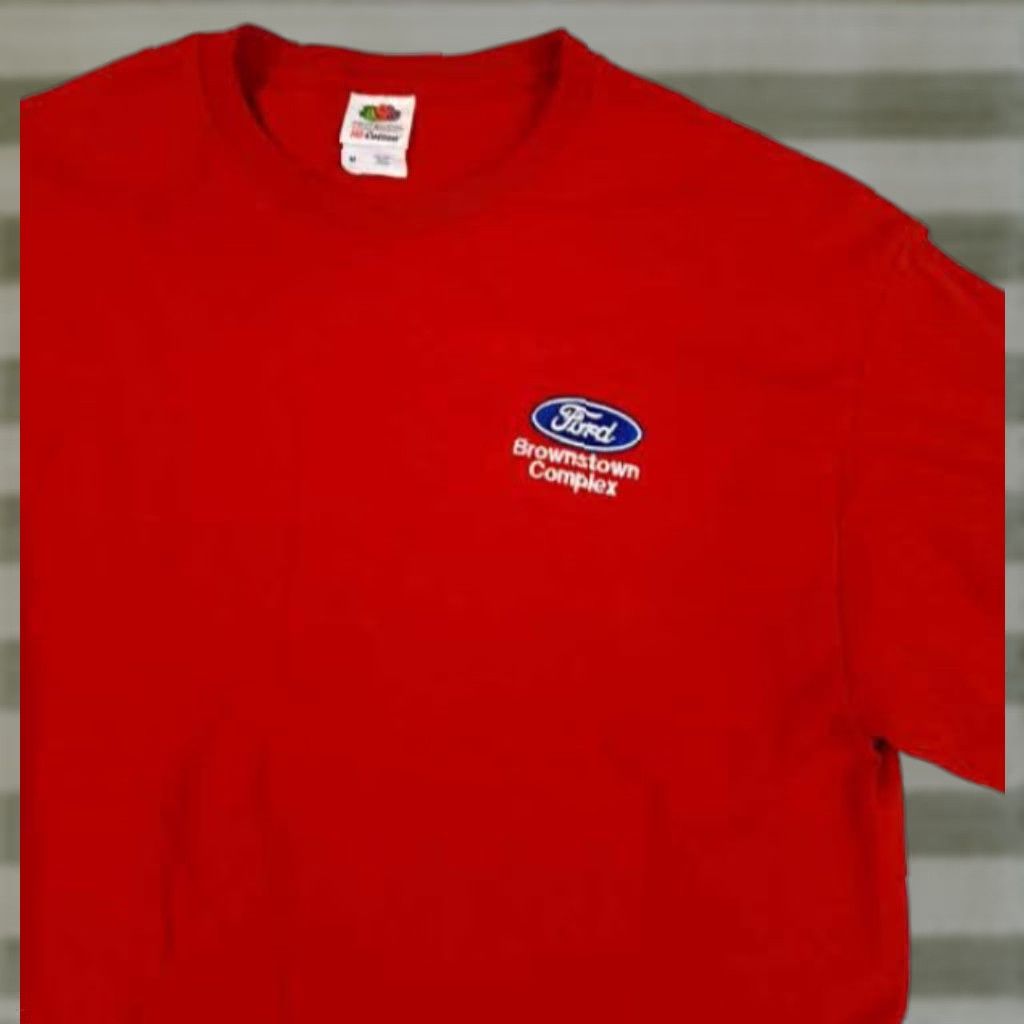 Fruit Of The Loom UAW Ford Brownstown Complex Long Sleeve Fruit of the Loom Medium T-Shirt Mens Red Size US M / EU 48-50 / 2 - 1 Thumbnail