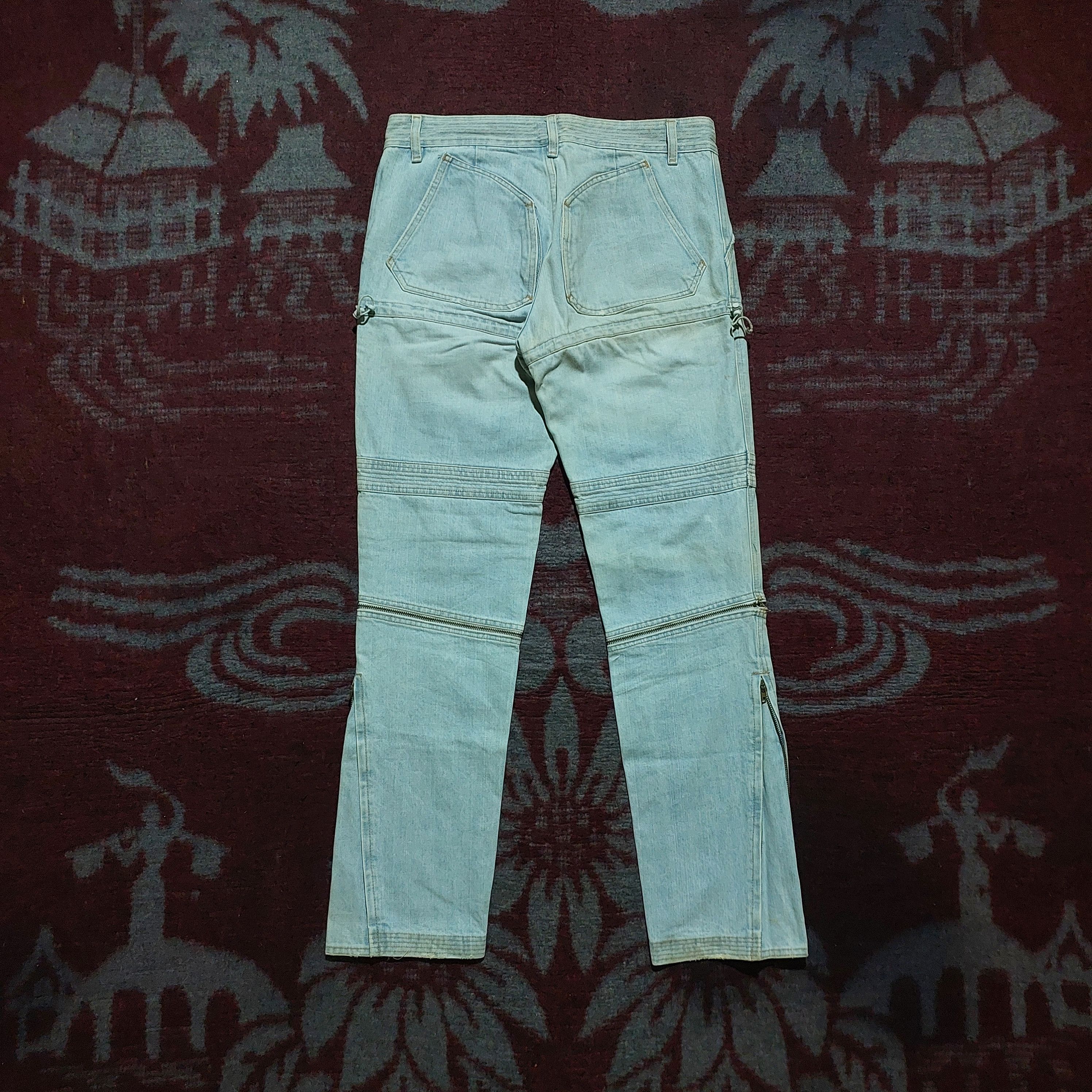 Issey Miyake Tsumori Chisato japan blue jeans open zipper bottom side Size US 32 / EU 48 - 2 Thumbnail