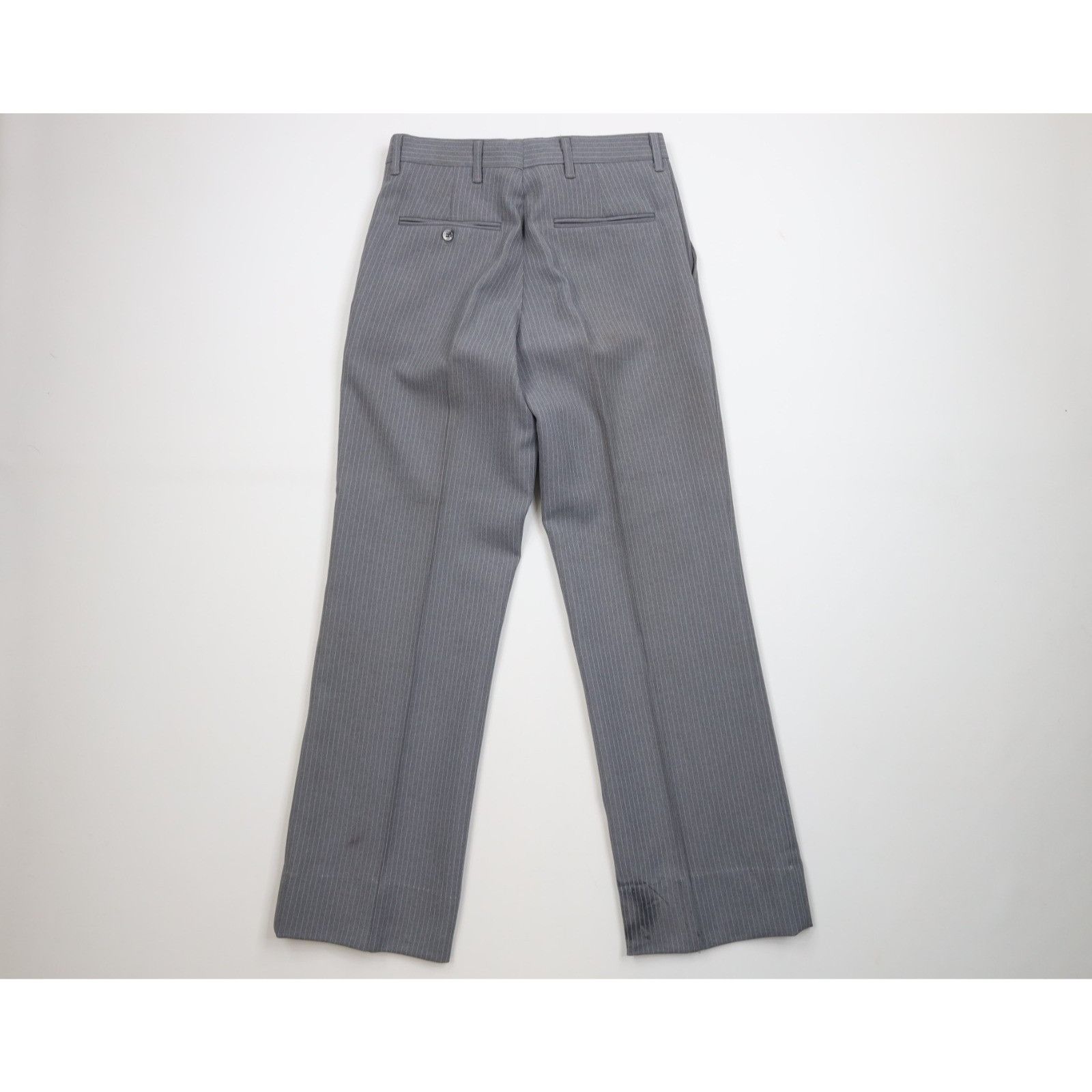 Vintage Vintage 70s Streetwear 2 Piece Knit Suit Wedding Gray Size 38R - 19 Thumbnail