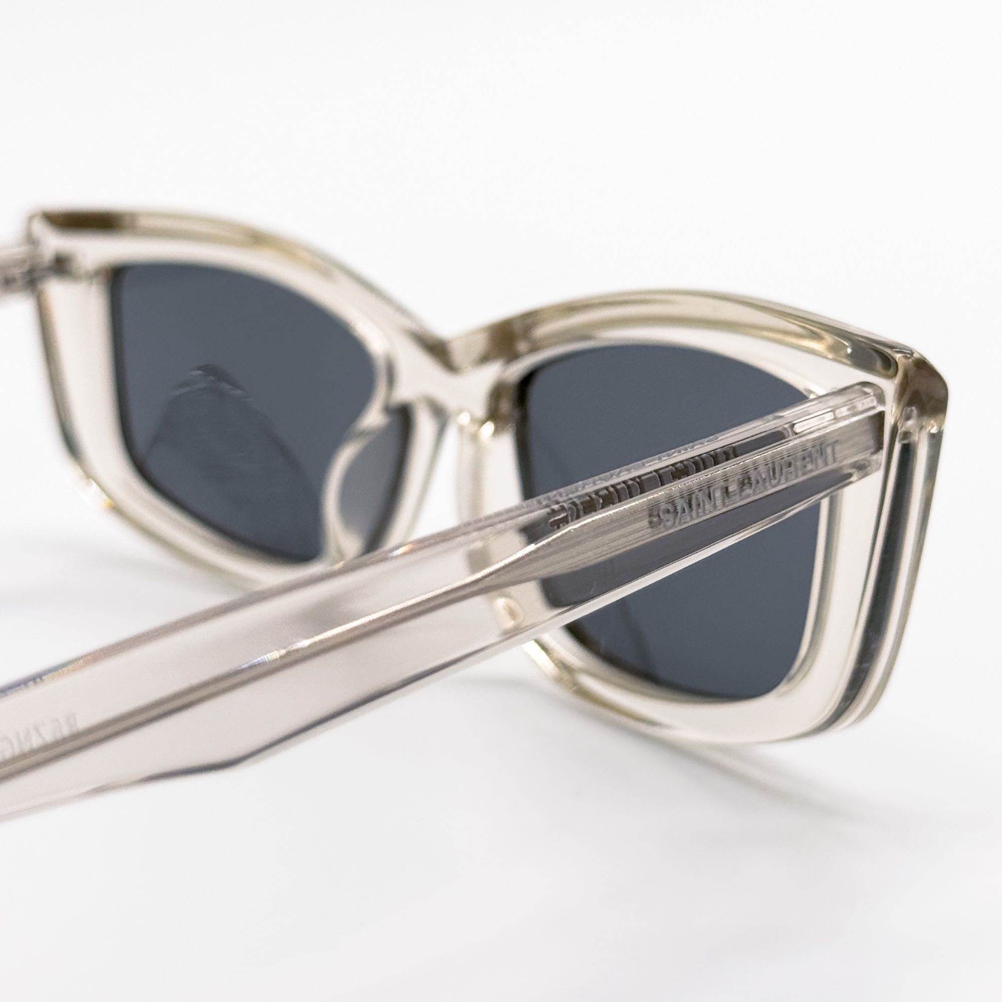 Saint Laurent Paris NEW SAINT LAURENT SUNGLASSES SL658 003 TRANSPARENT GRAY WOME Size ONE SIZE - 5 Thumbnail