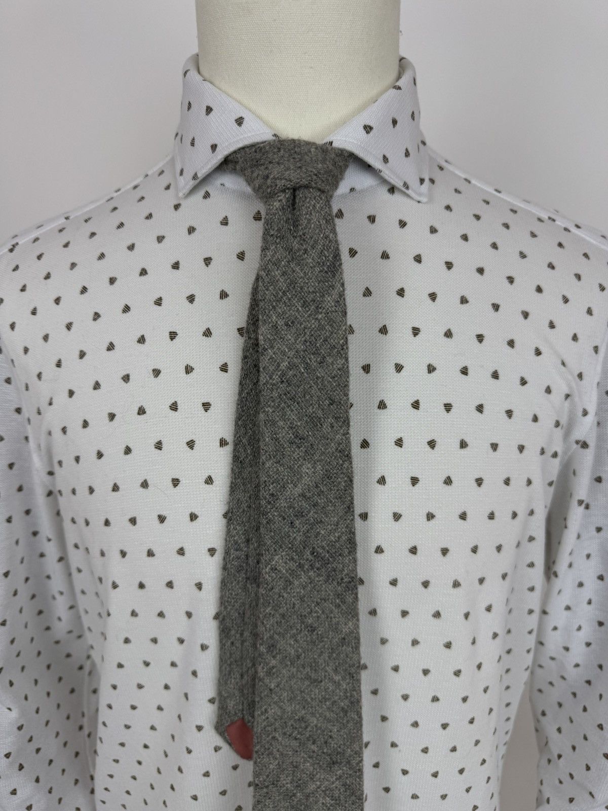Other Theros Vintage wool ties gray tie knitted made in Wales Size ONE SIZE - 4 Thumbnail