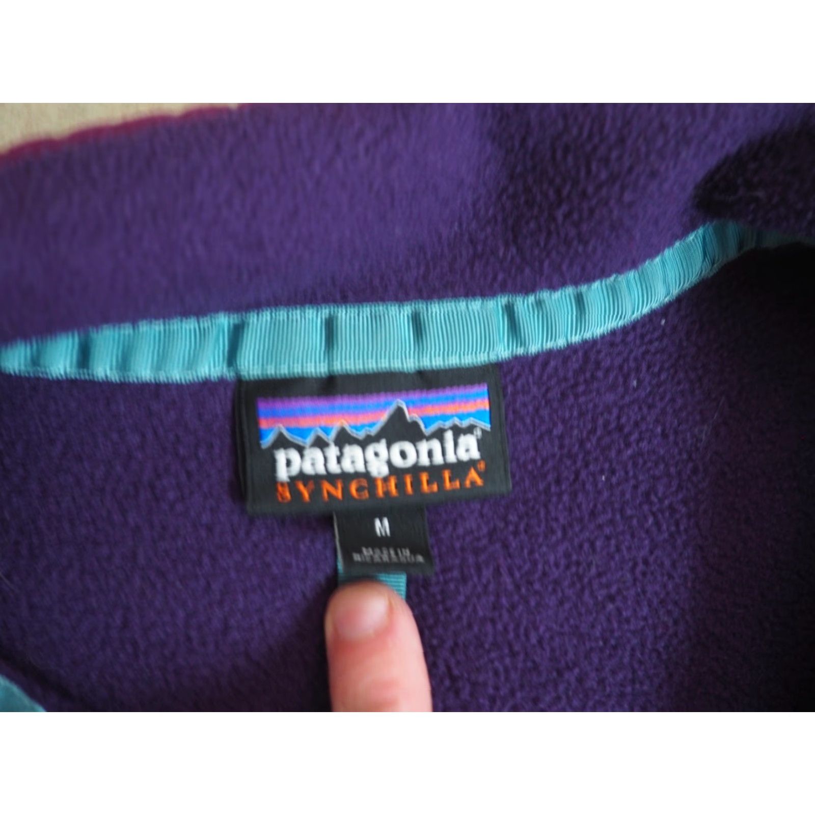 Patagonia PATAGONIA Synchilla Snap-T Purple Lavender Logo Hiking Fleece Jacket Womens M Size M / US 6-8 / IT 42-44 - 5 Thumbnail