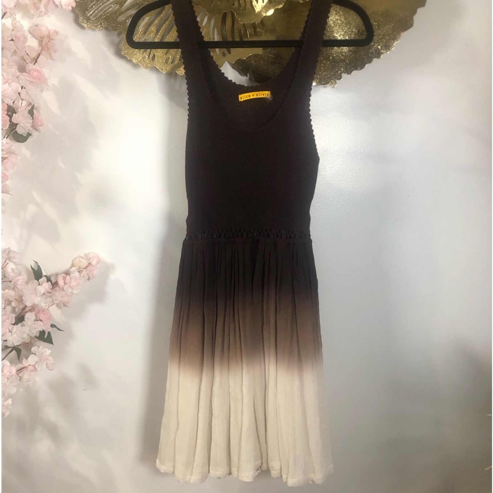 Alice + Olivia alice+olivia dress knit top silk bottom Size S / US 4 / IT 40 - 2 Thumbnail