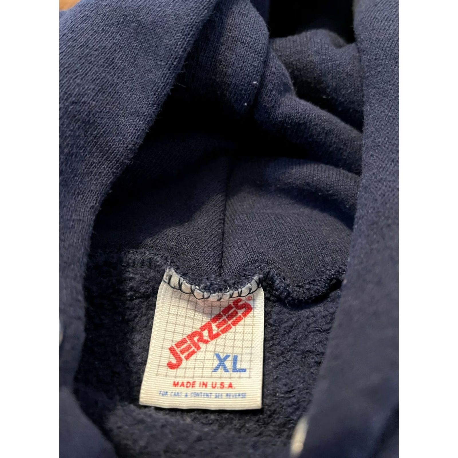 Jerzees VINTAGE 1993 Bud Dry Anheuser Busch Beer Navy Hoodie Sweatshirt - Men's XLarge Size US XL / EU 56 / 4 - 4 Thumbnail
