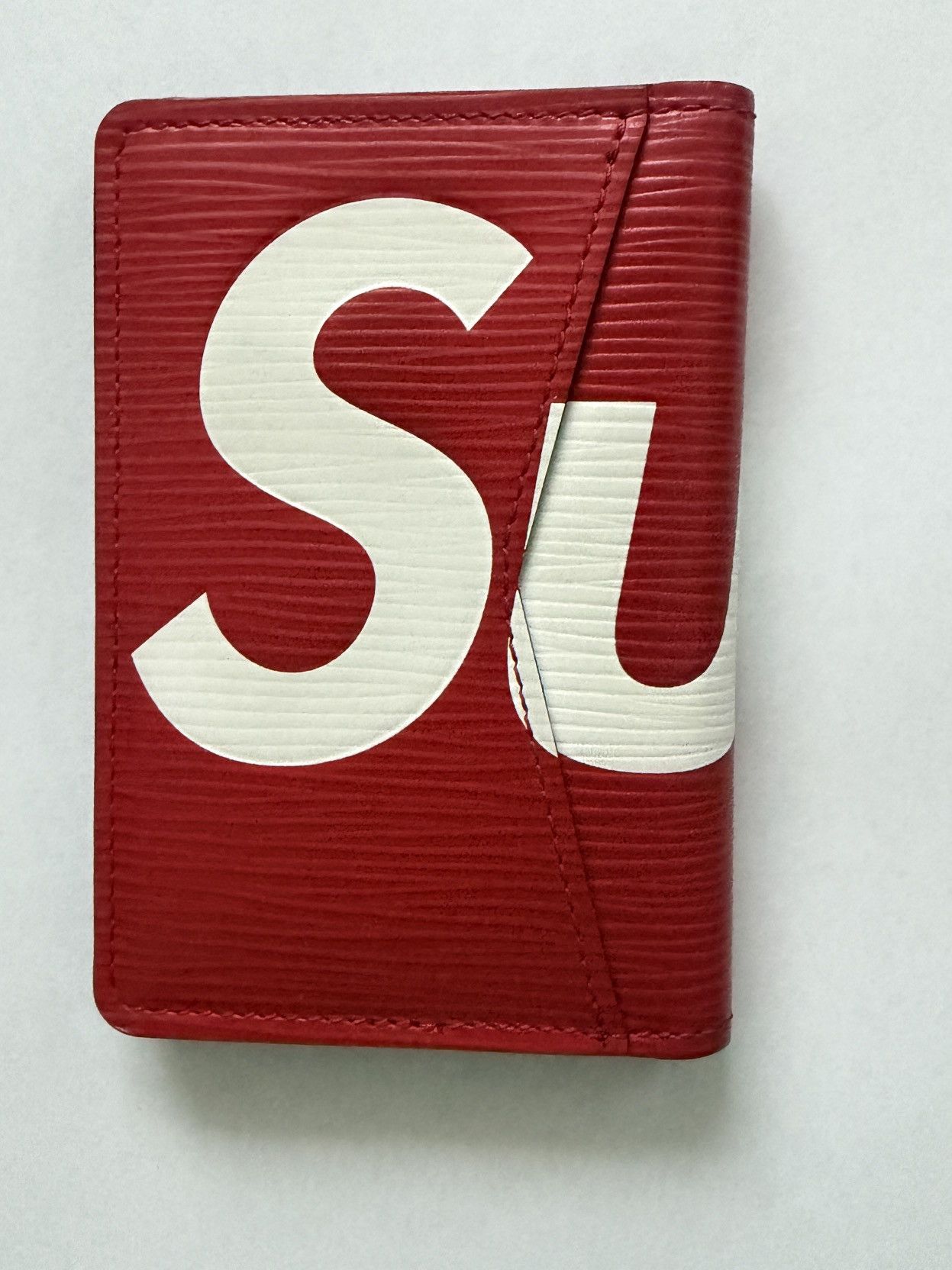 Louis Vuitton × Supreme Louis Vuitton x Supreme Red Epi Pocket Organizer Wallet Size ONE SIZE - 6 Thumbnail