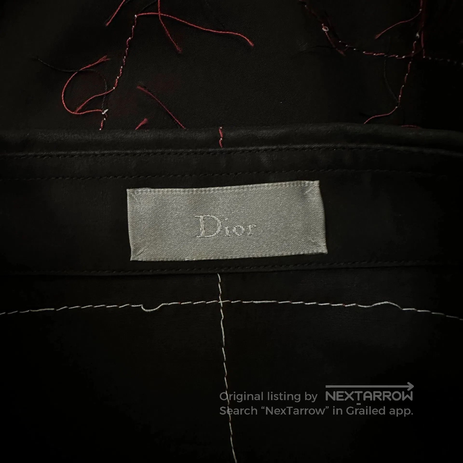 Dior Dior Homme Red Stitch Runway Shirt. Size US M / EU 48-50 / 2 - 6 Thumbnail