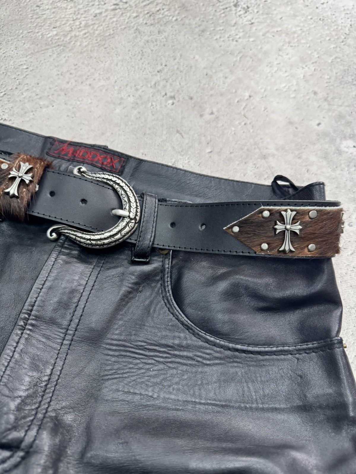 Hysteric Glamour 90s cow leather belt hysteric glamour style hype western 90s Size ONE SIZE - 6 Thumbnail