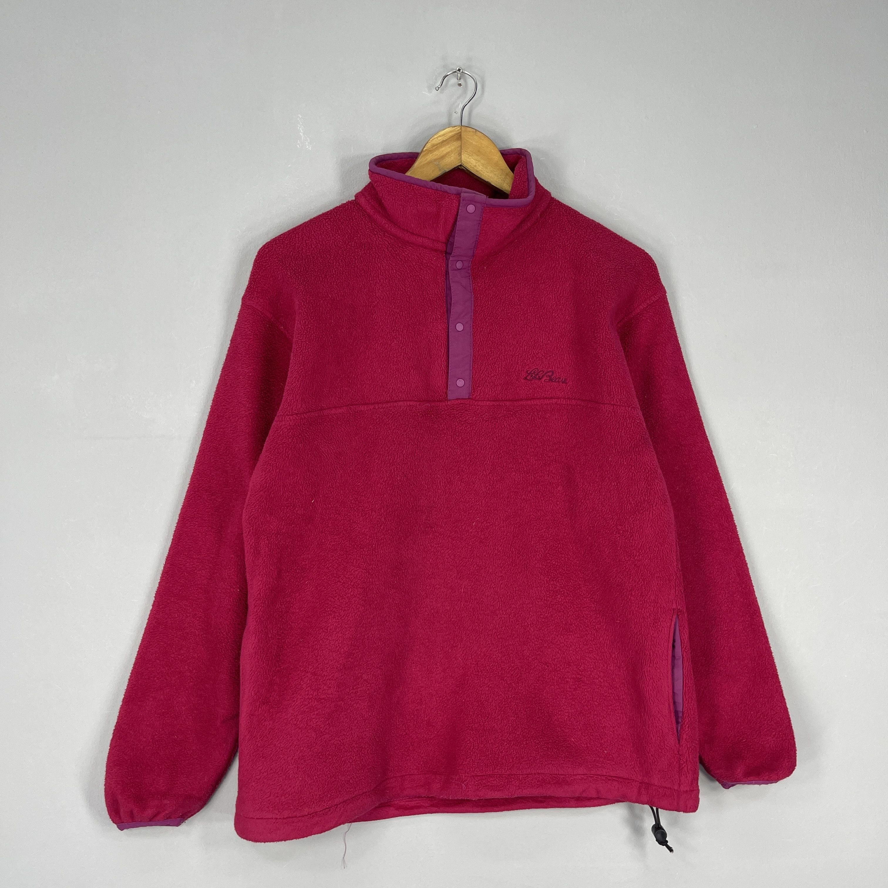 L.L. Bean Vintage 90's LL BEAN Pullover Button Up Fleece Jacket Size US M / EU 48-50 / 2 - 4 Thumbnail