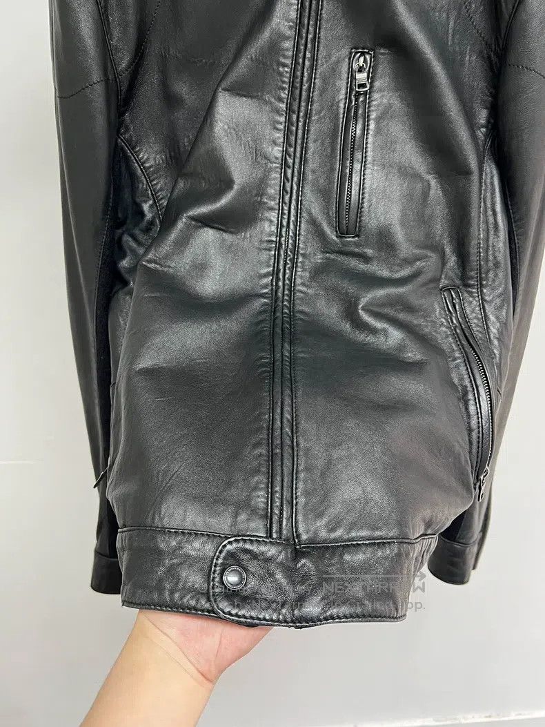 Armani Armani Calfskin and Wool Blended Leather Jacket Size US XL / EU 56 / 4 - 5 Thumbnail