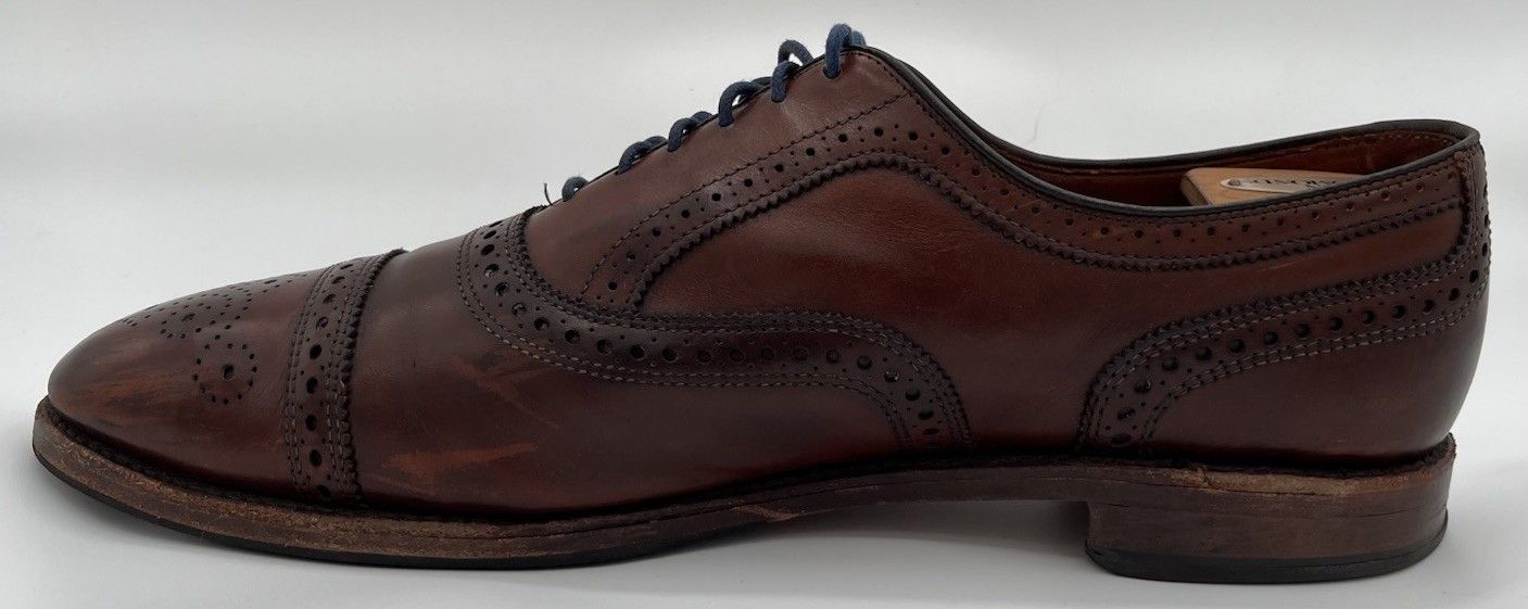 Allen Edmonds Allen Edmonds "STRAND" Cap-Toe Brown Leather Oxford Mens 13C Size US 13 / EU 46 - 7 Thumbnail