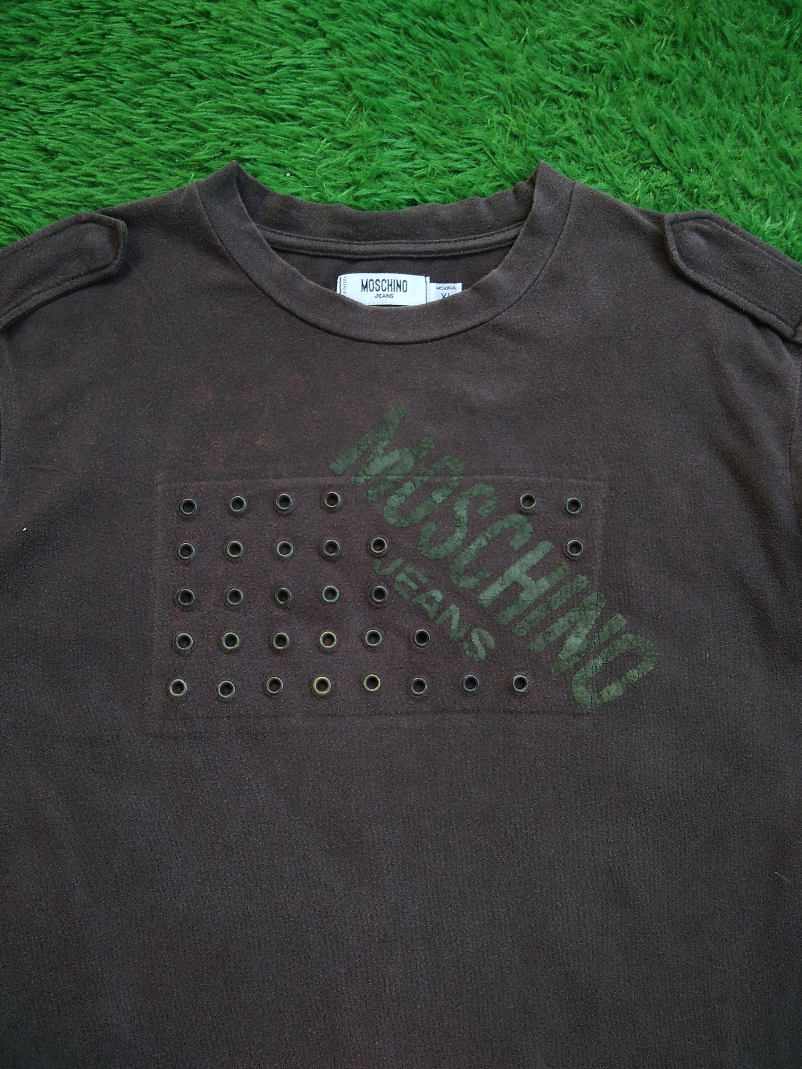14th Addiction × If Six Was Nine × KMRii VTG Moschino Jeans Misura Studded Long Sleve T shirt Size US XL / EU 56 / 4 - 4 Thumbnail