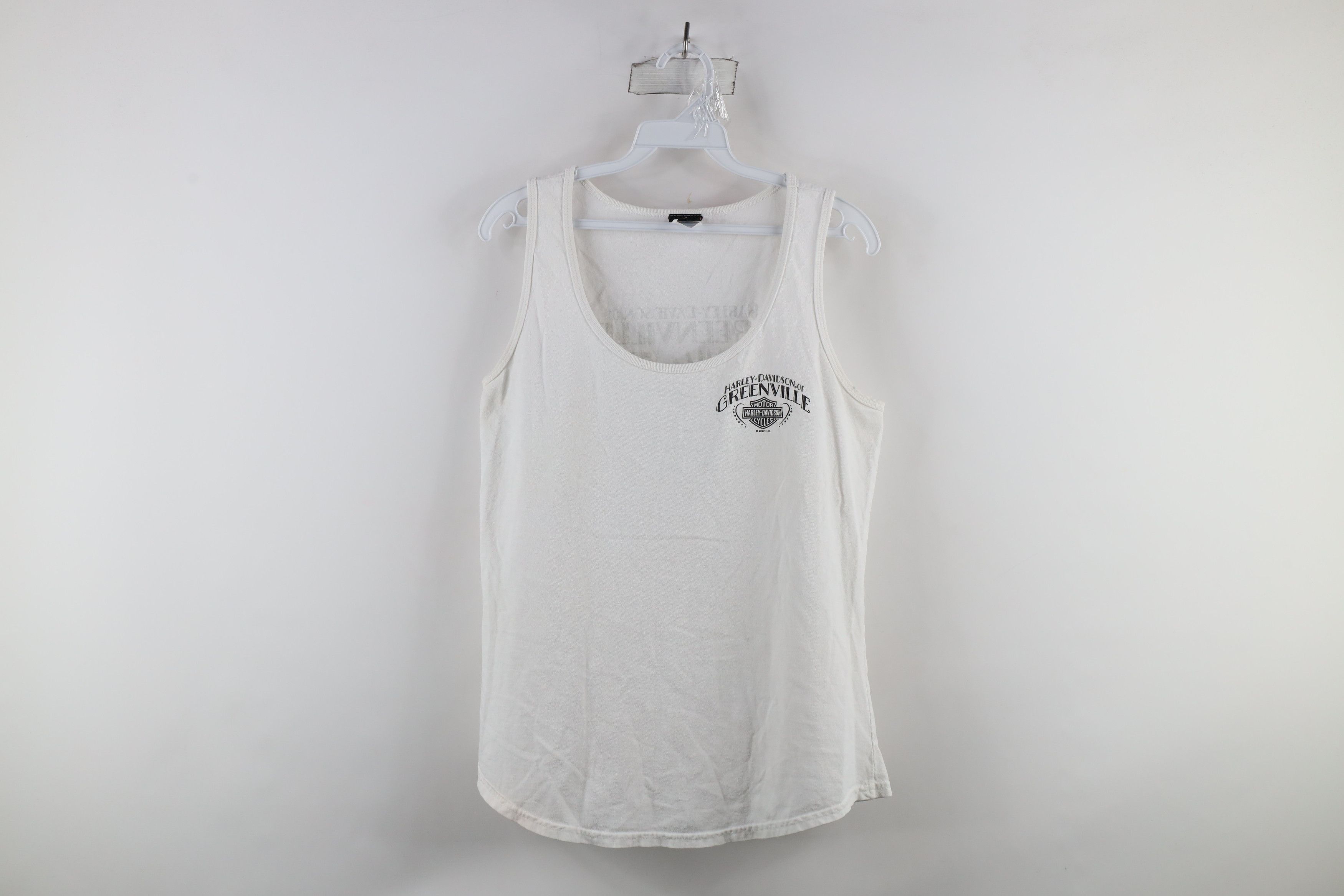 Harley Davidson × Vintage Y2K Harley Davidson Eagle Rose Flower Tank Top T-Shirt Size L / US 10 / IT 46 - 1 Thumbnail