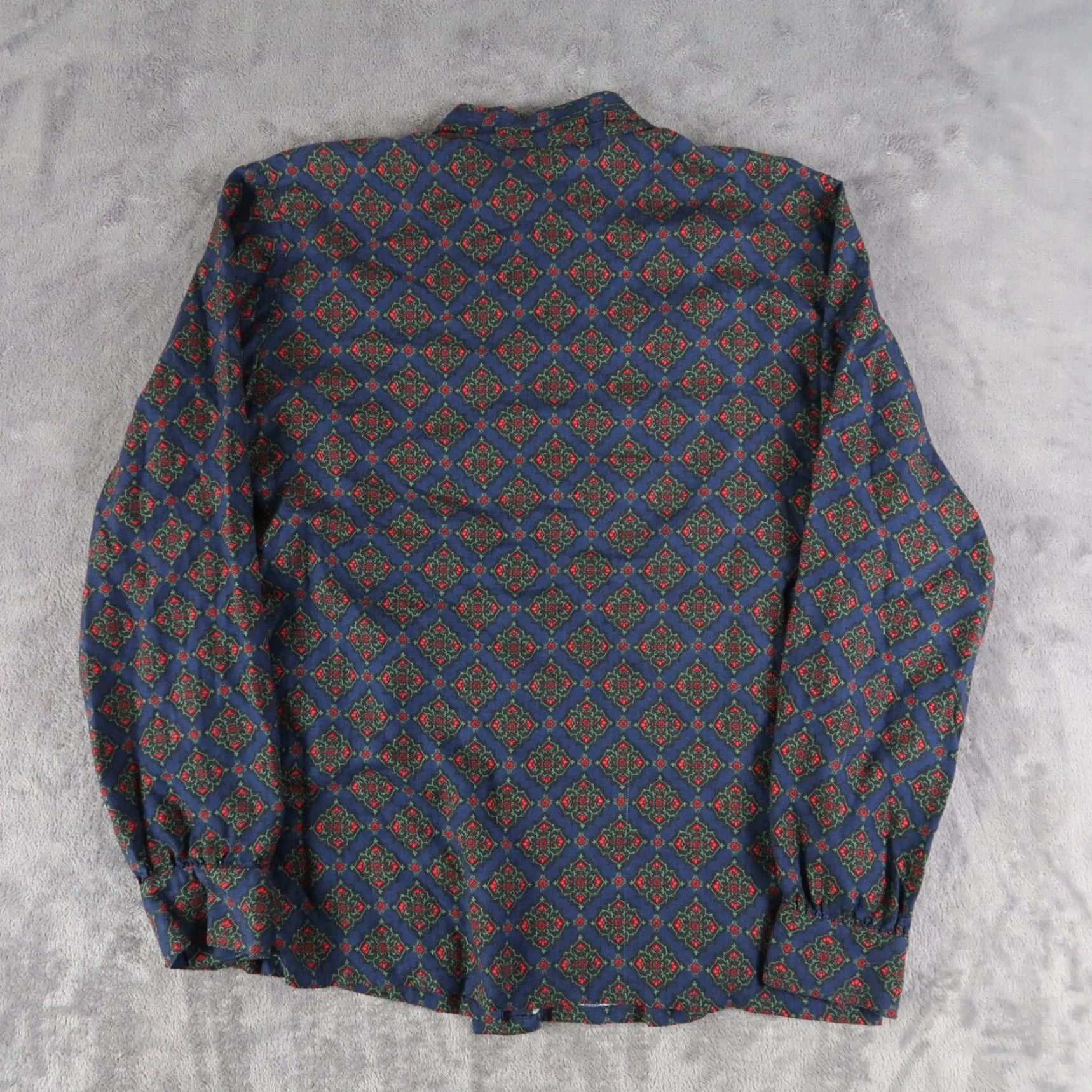 Pendleton VINTAGE Pendleton Blouse Shirt 12 Womens Paisley Floral Rayon Button Up Cardigan? Size XL / US 12-14 / IT 48-50 - 2 Thumbnail